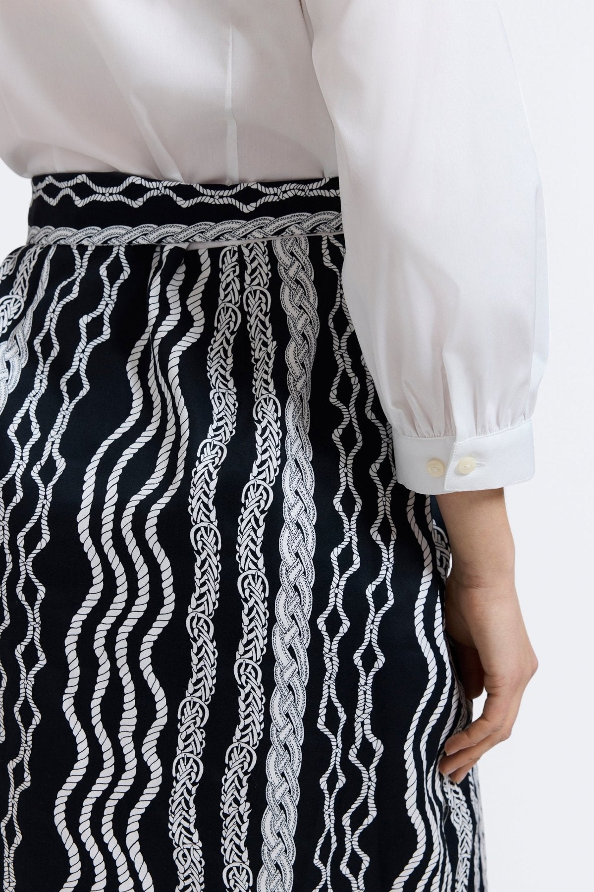 Elegant Esther Braided Belts 3/4 Sleeve Floral Print Summer Dress for Women - Perfect for Office, Party & Casual Outings