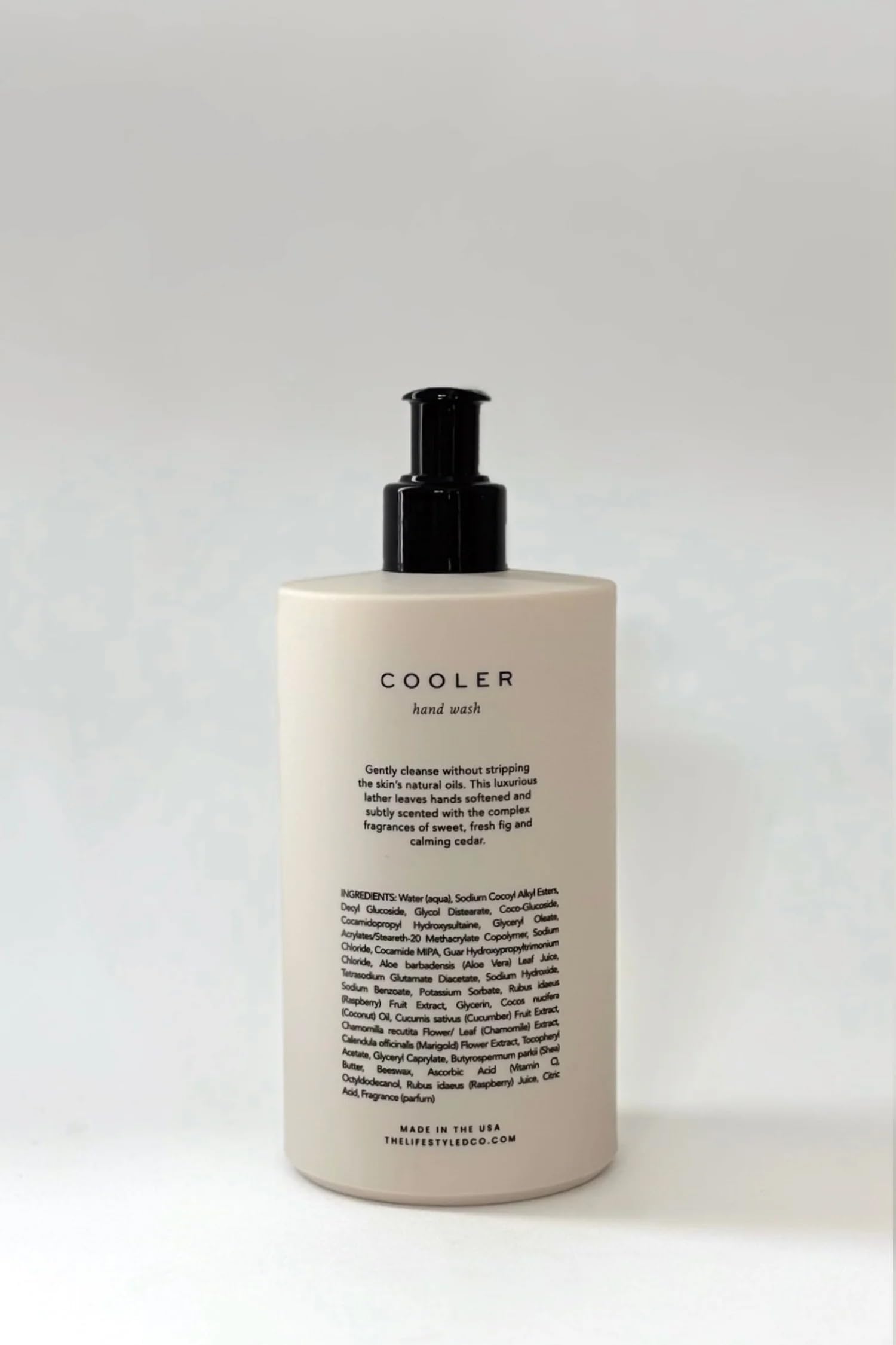 THELIFESTYLEDCO Antibacterial Hand Wash - Refreshing Cooler Scent for Kitchen, Bathroom & Outdoor Use - Kills 99.9% Germs - Moisturizing Formula - 16oz Pump Bottle