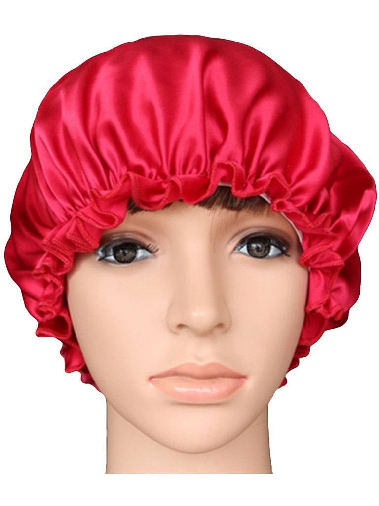 Ayiyoy 100% Pure Silk Sleep Cap for Women & Men - Soft Night Sleeping Hat for Hair Protection & Styling - Perfect for Travel, Bedtime & Salon Visits