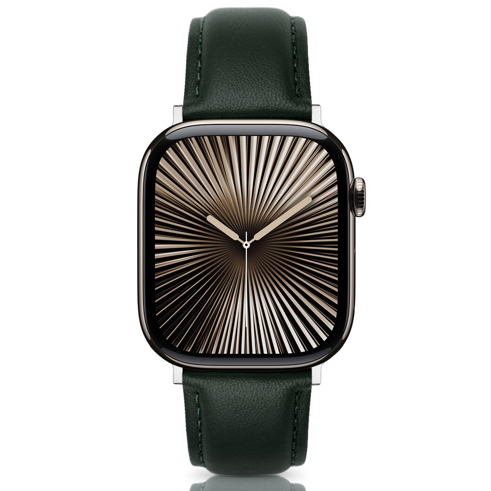 Eyamumo Genuine Leather Apple Watch Band - Compatible with Series 10/9/8/7/6/5/4/3/2/1/SE (38mm 40mm 41mm 42mm) - Premium Replacement Strap for Women & Men - Perfect for Work, Gym & Everyday Wear
