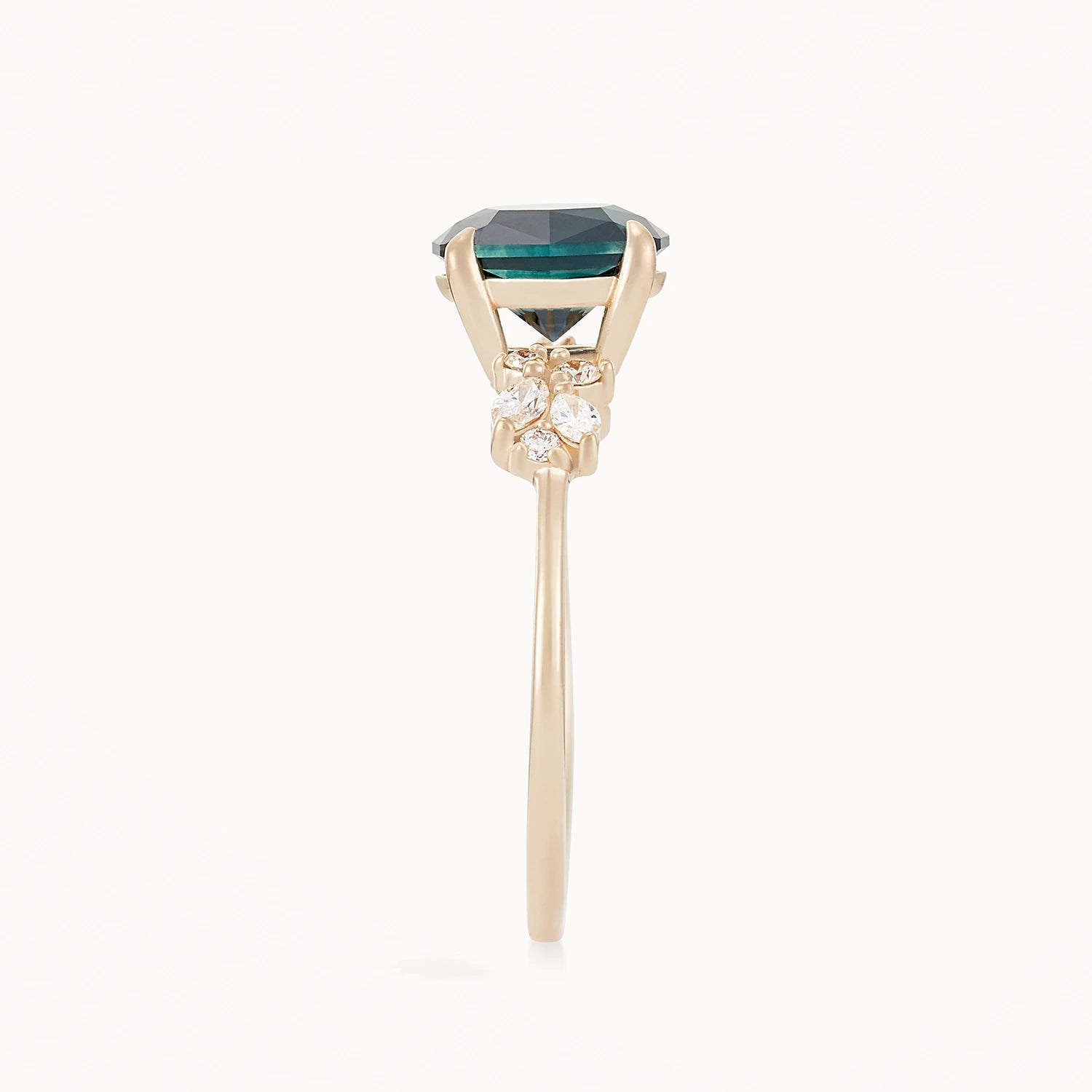 14K Yellow Gold Blue Oval Sapphire Ring - Unique One of a Kind Jewelry for Anniversary, Engagement & Special Occasions