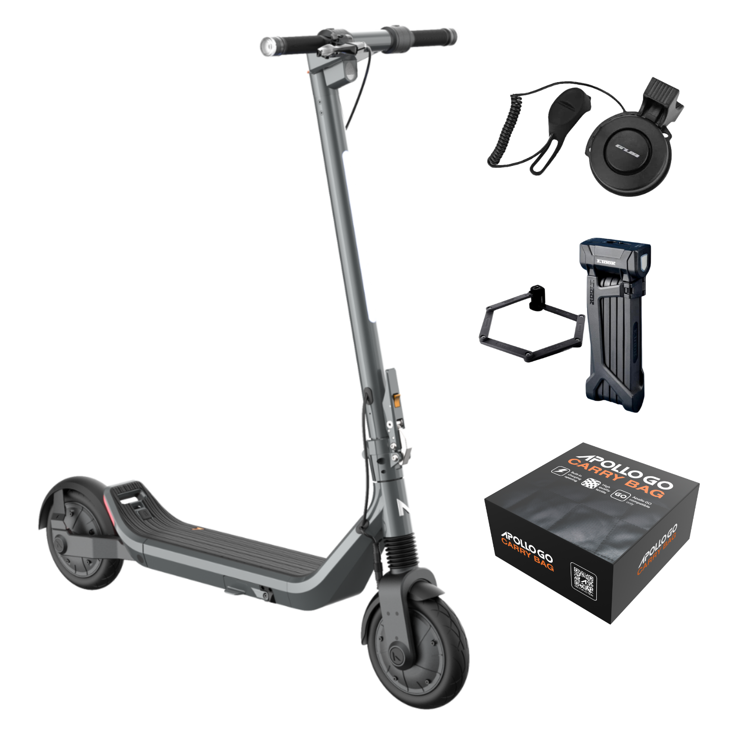 Urban Rider Bundle (Apollo Go) - Electric Scooter Accessories Set for Commuting & City Exploration | Perfect for Daily Rides & Urban Adventures