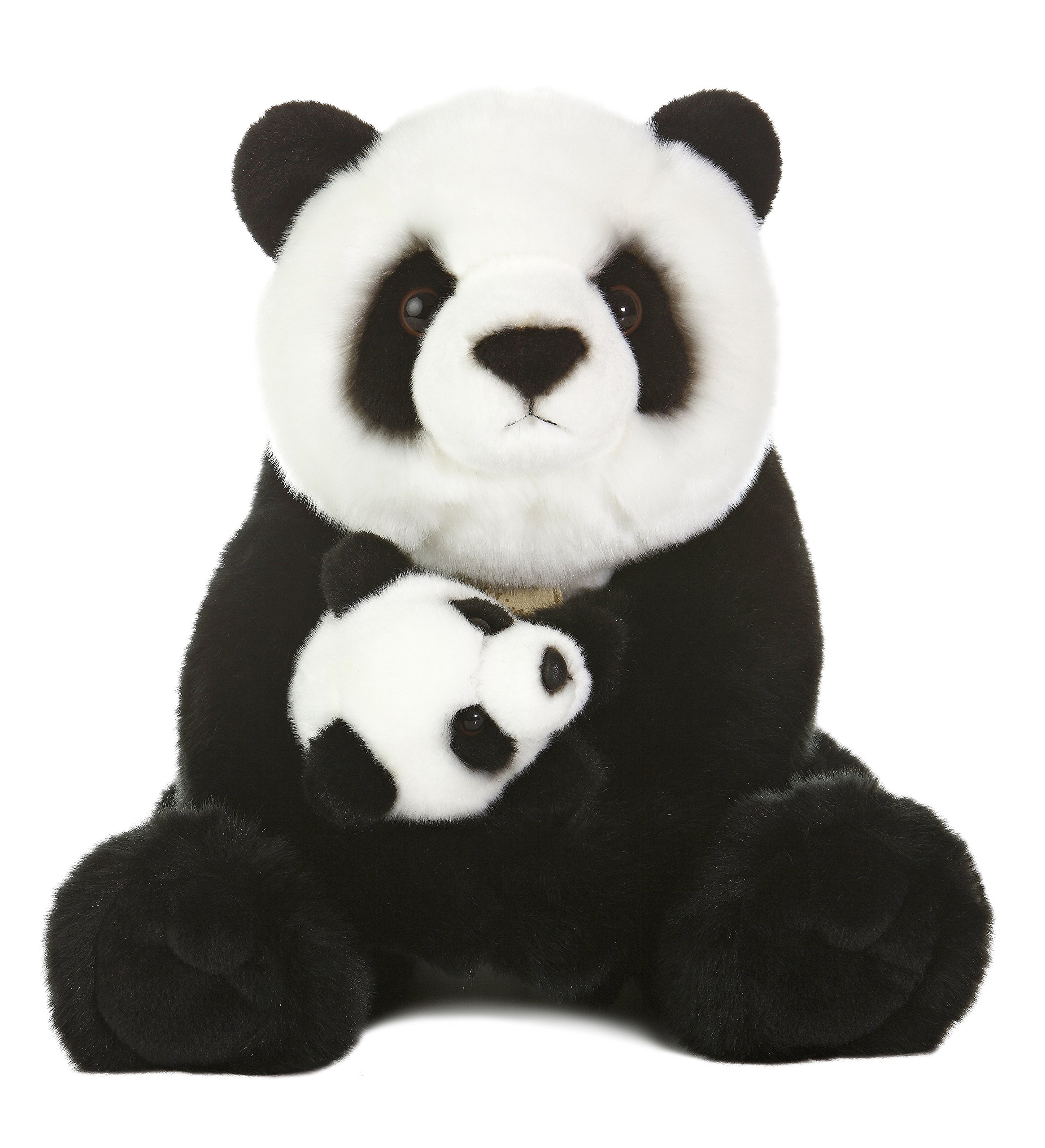 Aurora® Adorable Miyoni® Panda with Cub Plush Toy - Realistic 15