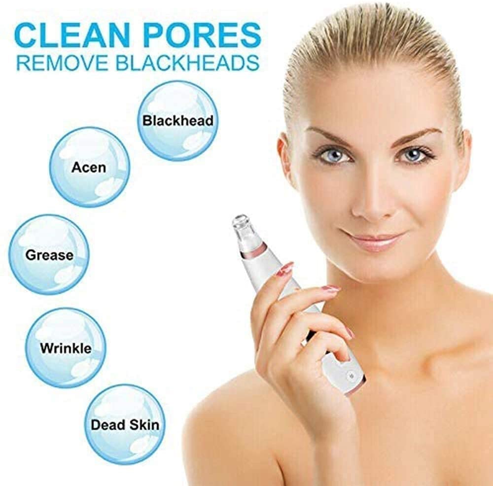 Electric Blackhead Remover Vacuum - USB Rechargeable Pore Cleaner with LED Display for Deep Cleansing | Perfect for Acne-Prone Skin & Daily Facial Care at Home