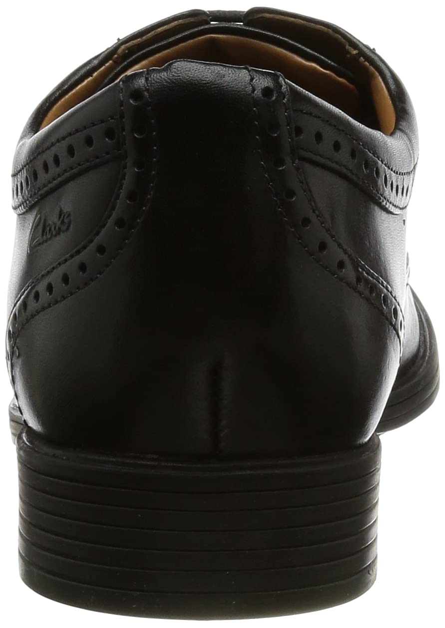 Clarks Men's Whiddon Wing Oxford Shoes - Classic Leather Dress Shoes for Business & Formal Occasions | Comfortable Slip-On Style for Office, Wedding & Professional Events