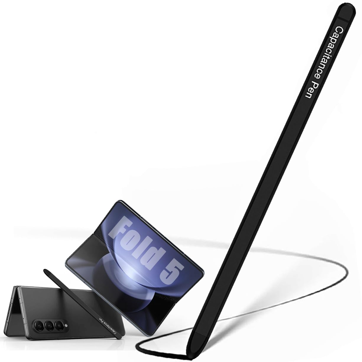 Original S Pen Replacement for Samsung Galaxy Z Fold5 - Slim Stylus Pen Compatible with Z Fold 5 & Fold Edition | Universal Input Pen for Note Taking, Drawing & Precise Navigation (Black) - Perfect for Business, Art & Everyday Smartphone Use