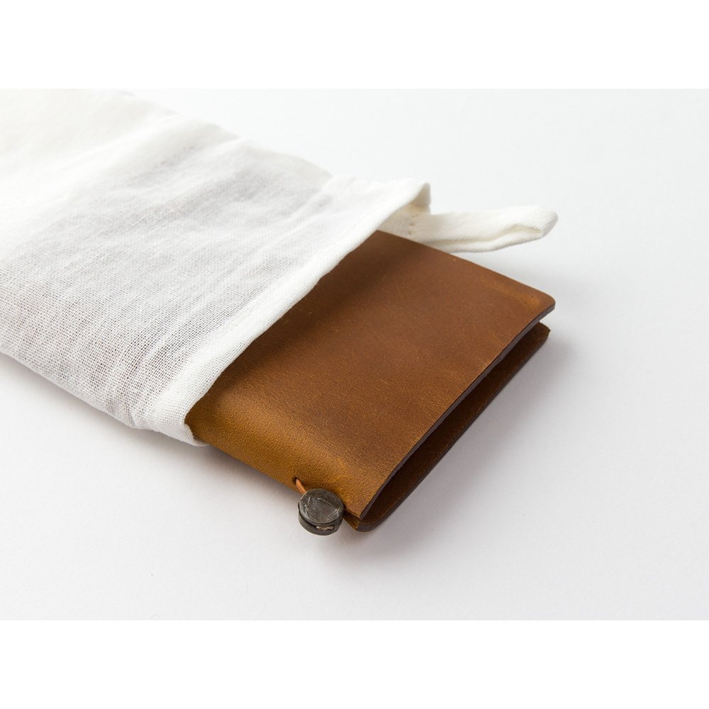 Premium Midori Traveler's Notebook Leather Bundle Set - Passport Size Camel Brown, Refillable Notebook with Rubber Band & Clear Zipper Case | Perfect for Journaling, Travel Scrapbooking & Daily Planner Organization