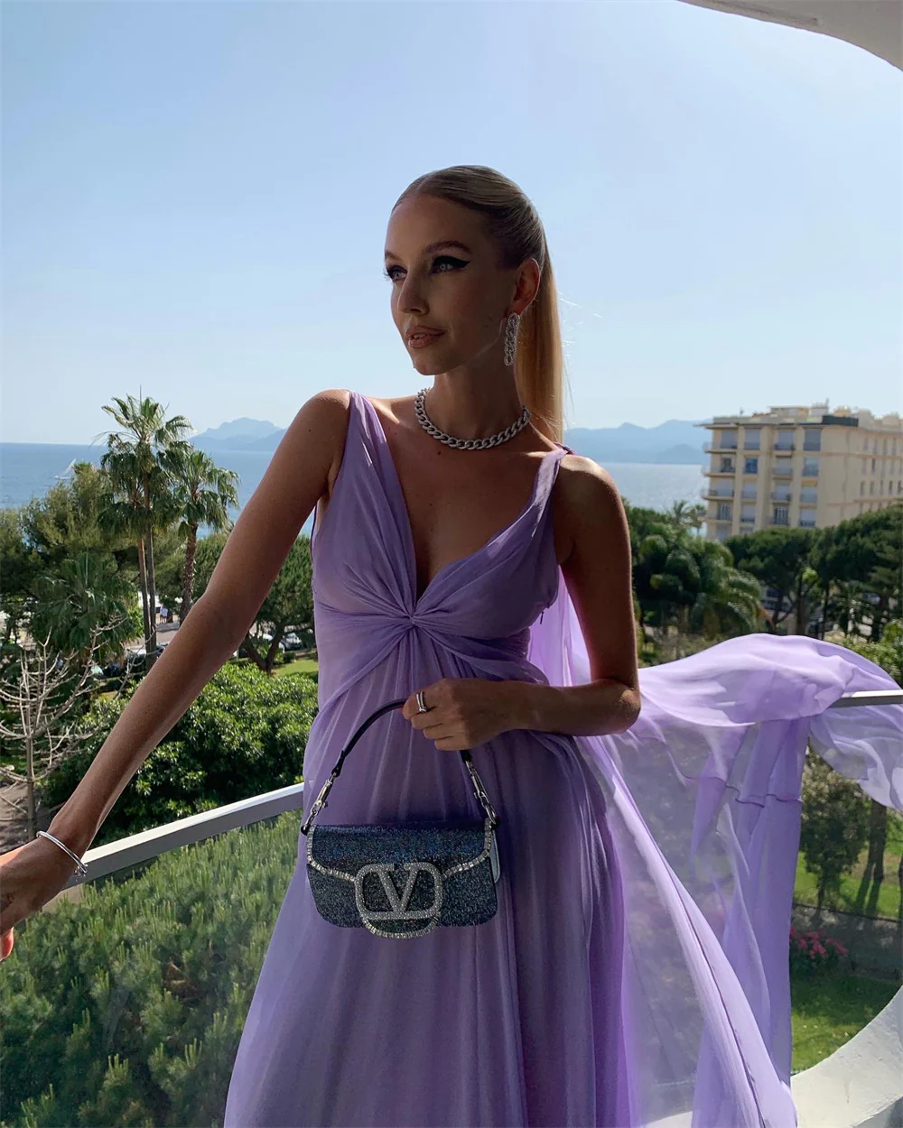 Elegant Light Purple A-Line Long Prom Dress for Evening Parties & Formal Events - Perfect for Homecoming, Dances & Special Occasions - Style J3514