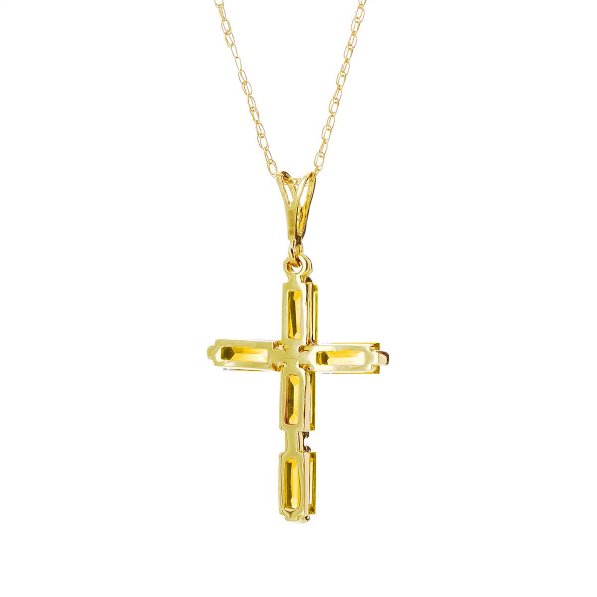 1.15 Carat 14K Solid Yellow Gold Believe Citrine Pendant Necklace for Women - Elegant Jewelry Gift for Birthday, Anniversary & Special Occasions
