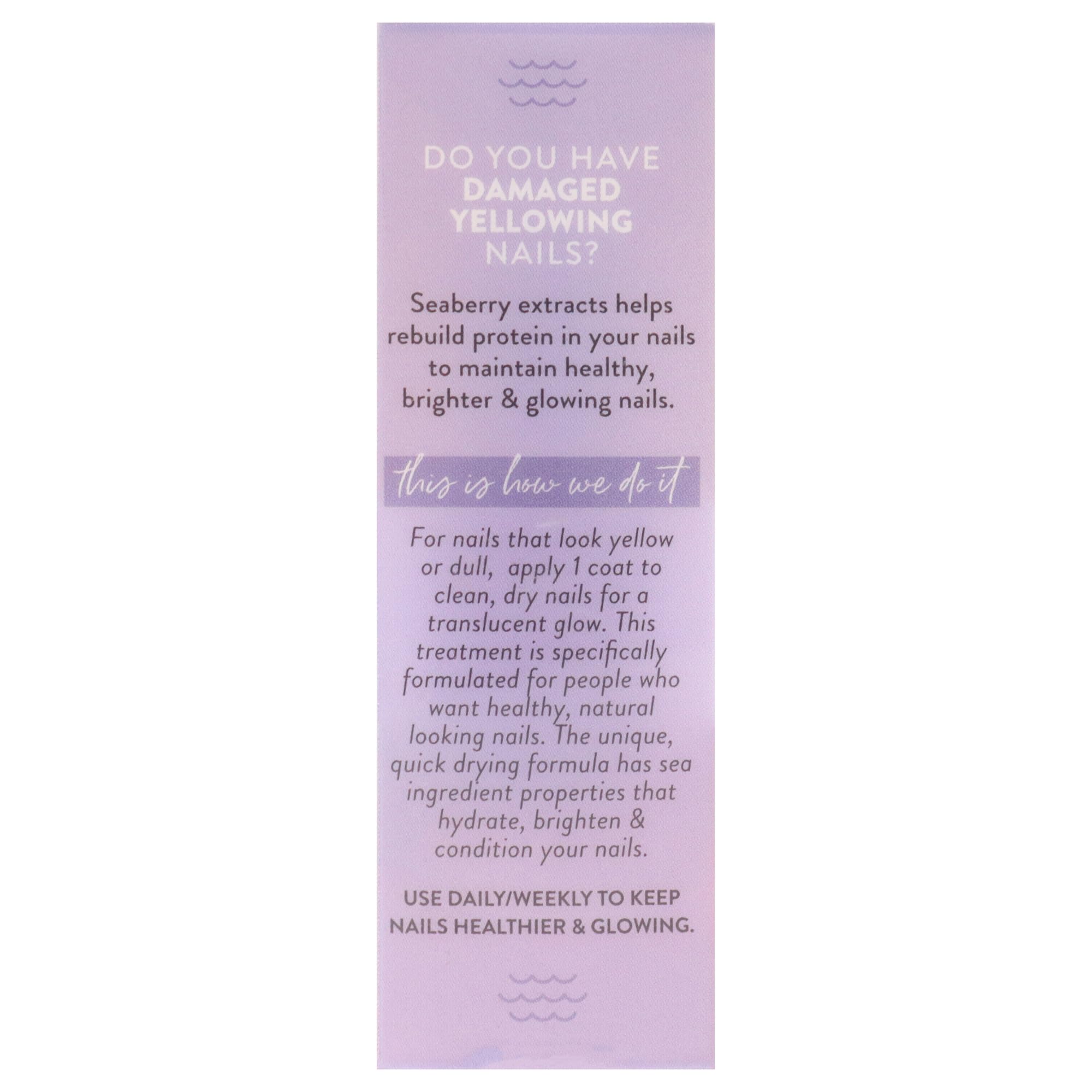 Nailtopia Healing & Brightening Nail Treatment - Vegan Cruelty-Free Nail Whitener with Sea Berry Extract (0.41 oz) - Repairs Damaged Nails, Restores Shine - Perfect for Salon-Quality Manicures & Healthy Nail Care Routine