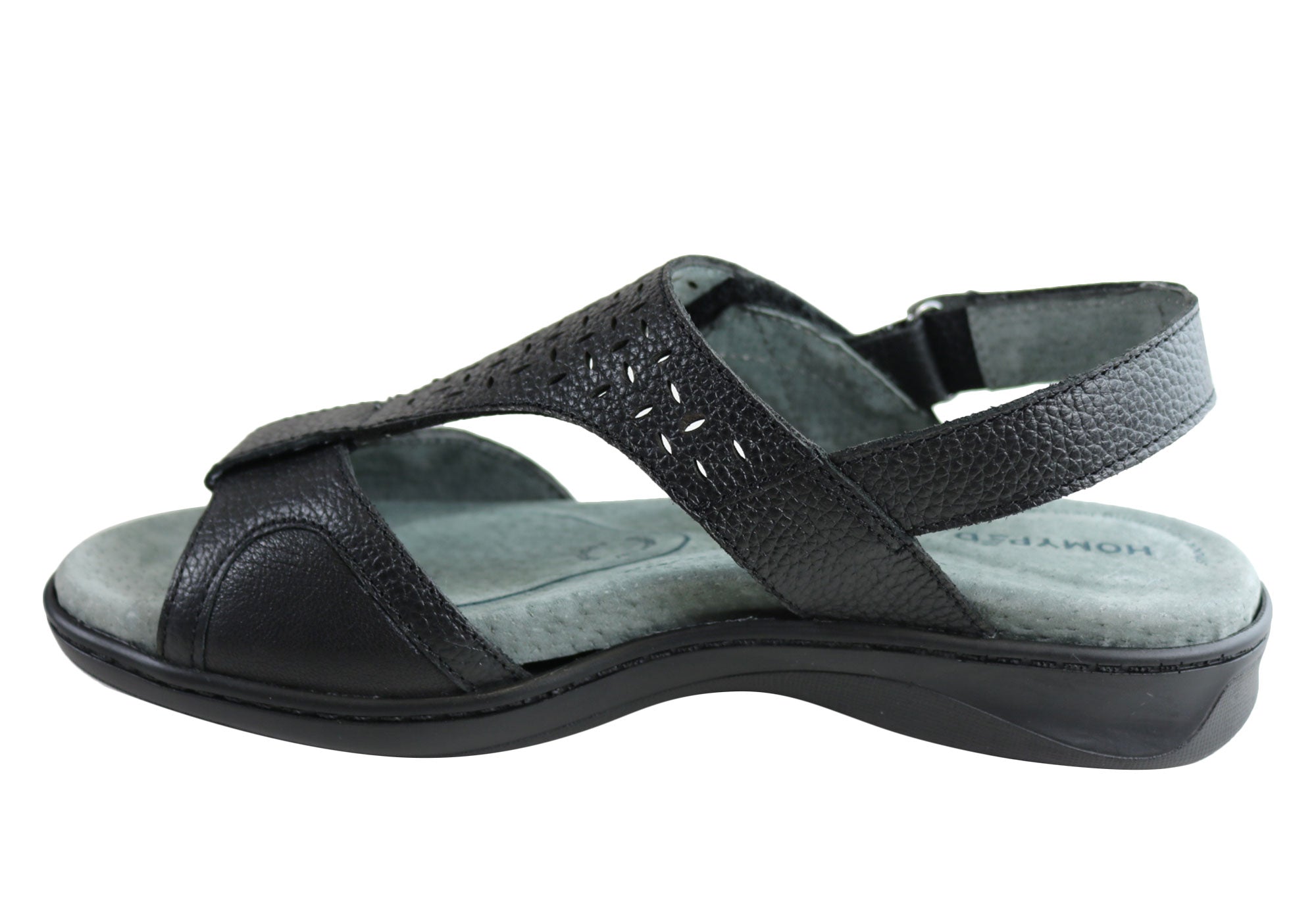 Homyped Devika Women's Comfortable Supportive Leather Wide Fit Sandals - Perfect for Walking, Travel & Summer Outfits