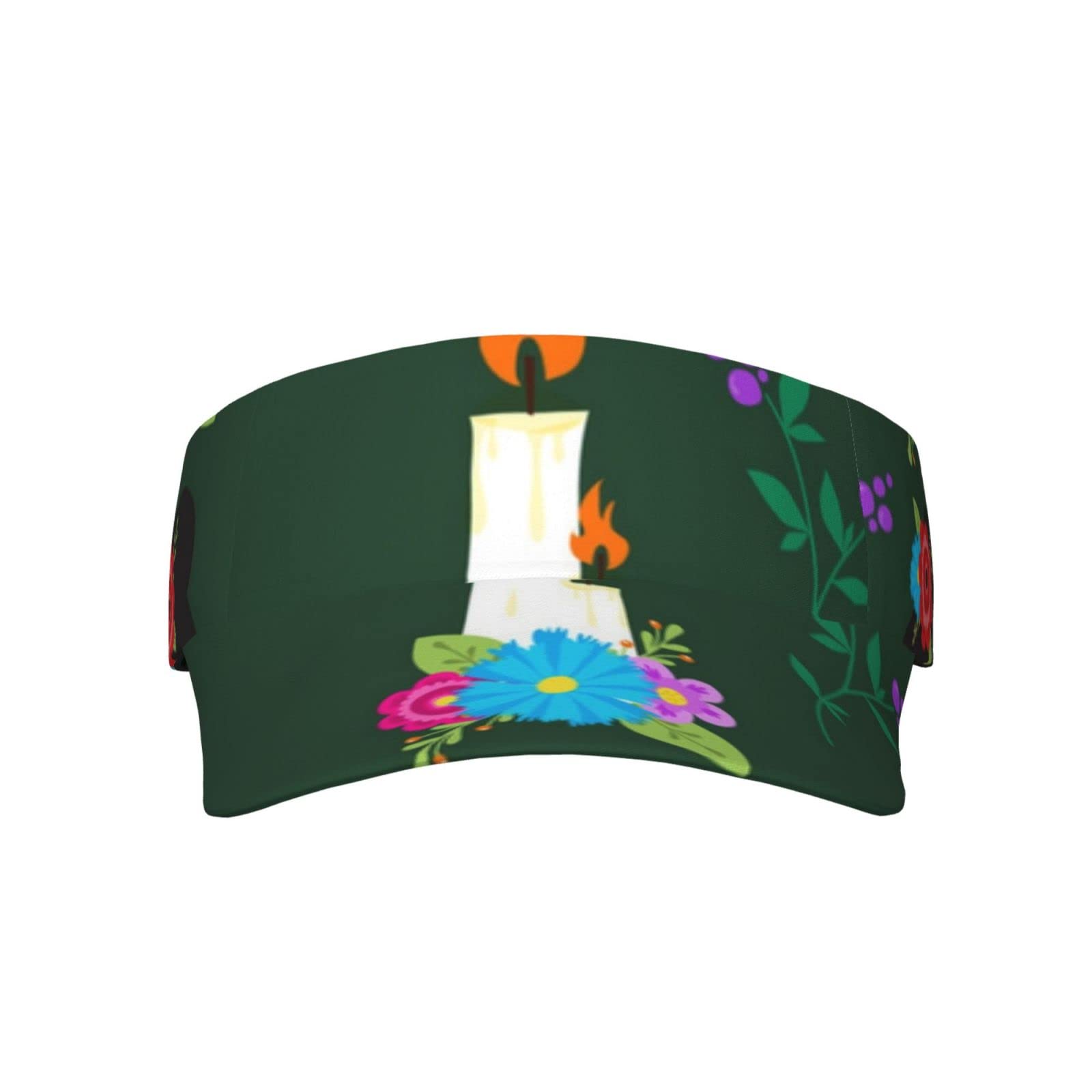 Stylish Adjustable Lightweight Sports Sun Visor Hat for Women & Men - Perfect for Running, Fishing, Golf - Skull Design UV Protection Headwear for Outdoor Activities