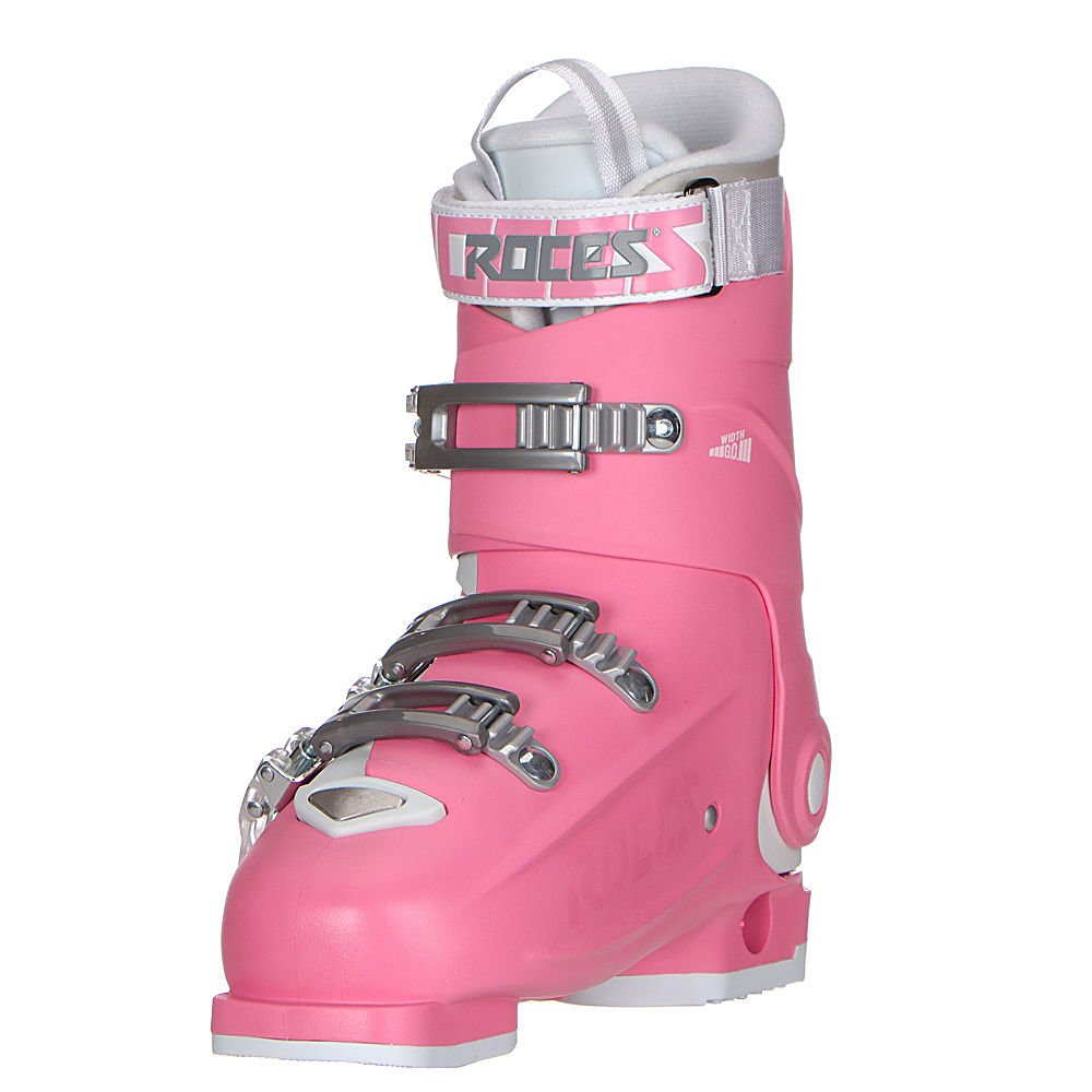 Roces Idea Free G Girls Ski Boots - Size 22-25 | Deep Pink | Comfortable & Durable Winter Sports Footwear for Kids | Perfect for Skiing, Snowboarding & Outdoor Winter Activities