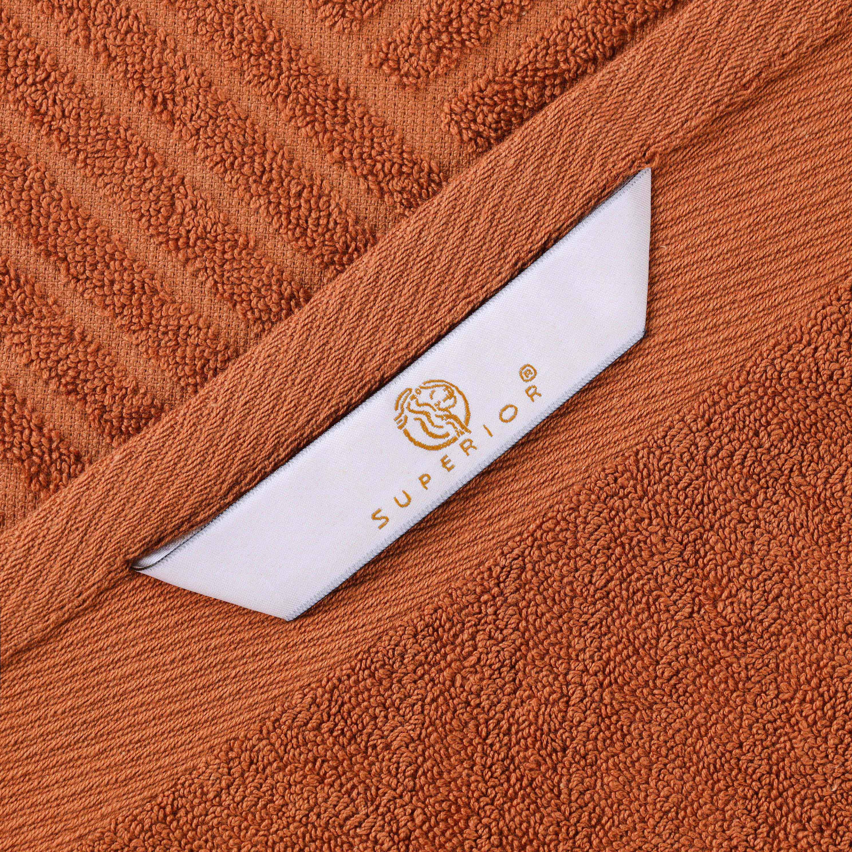 Luxury 6-Piece Egyptian Cotton Towel Set - Basketweave Jacquard & Solid Design - Ultra Soft & Absorbent Bath Towels for Spa, Hotel, or Home Use