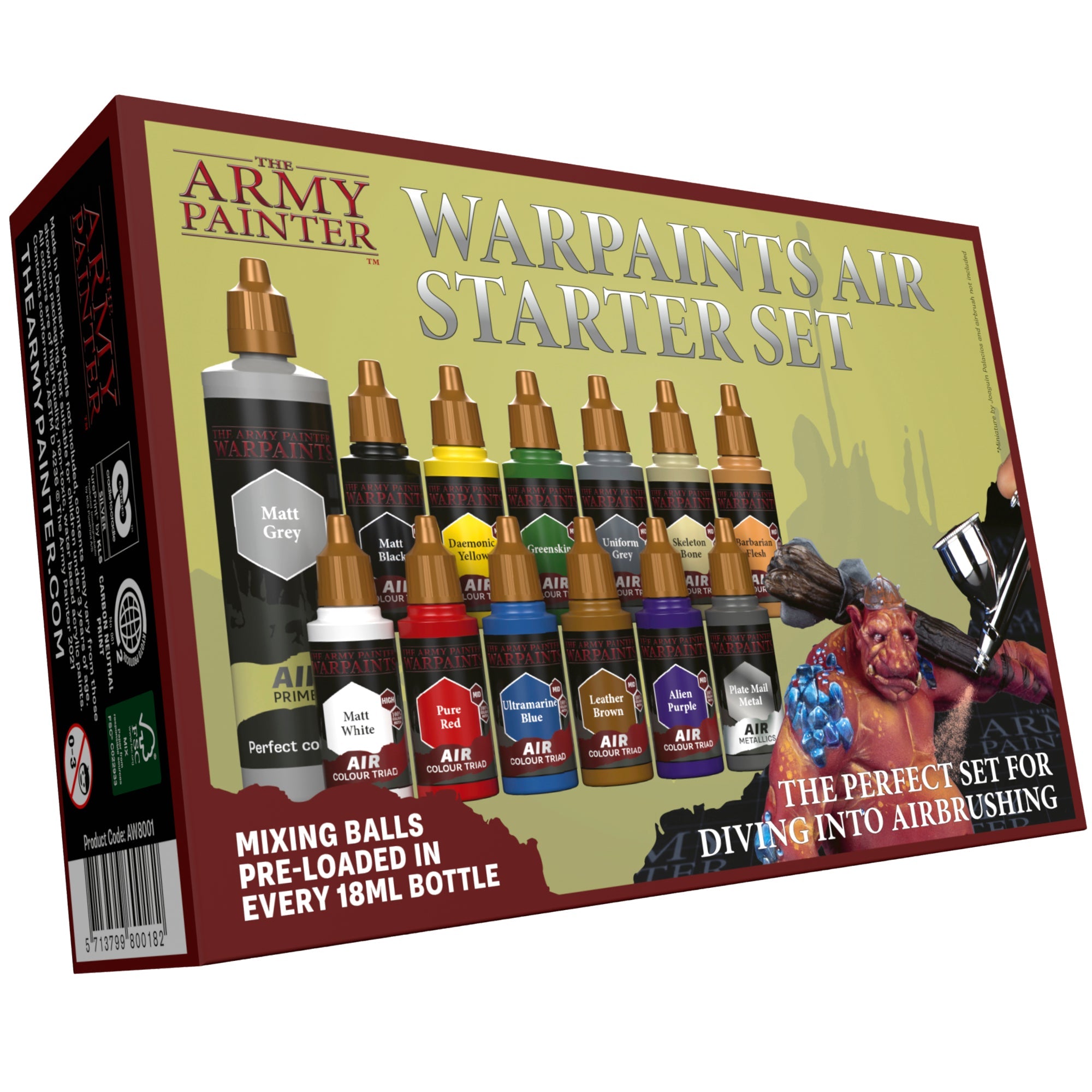Warpaints Air Starter Set - Professional Airbrush Paint Kit for Miniatures & Models - Perfect for Hobbyists, Artists & DIY Projects