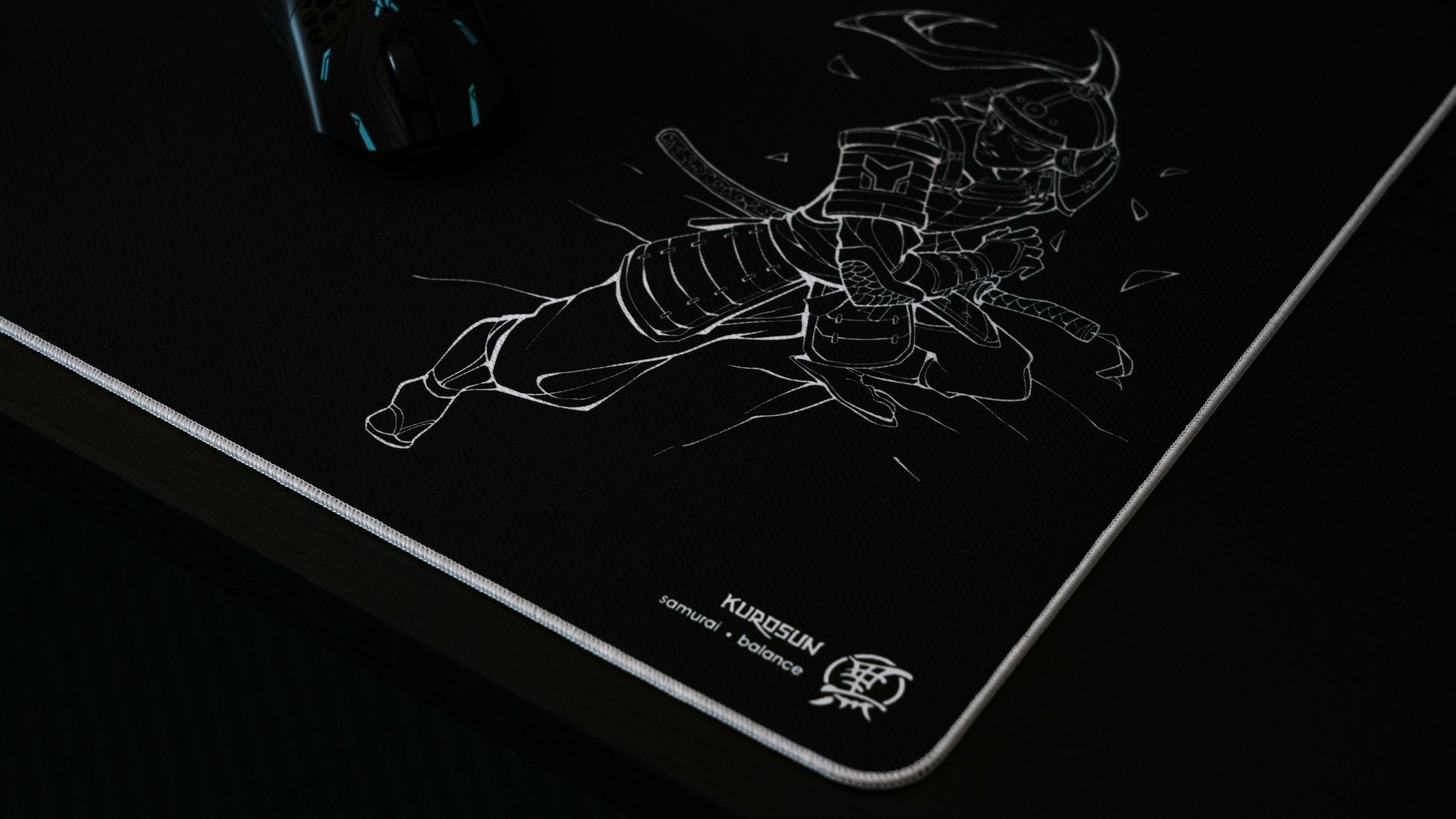 Kurosun Samurai Mouse Pad - Large Gaming Mousepad with Non-Slip Rubber Base | Perfect for Office, Gaming & Anime Lovers