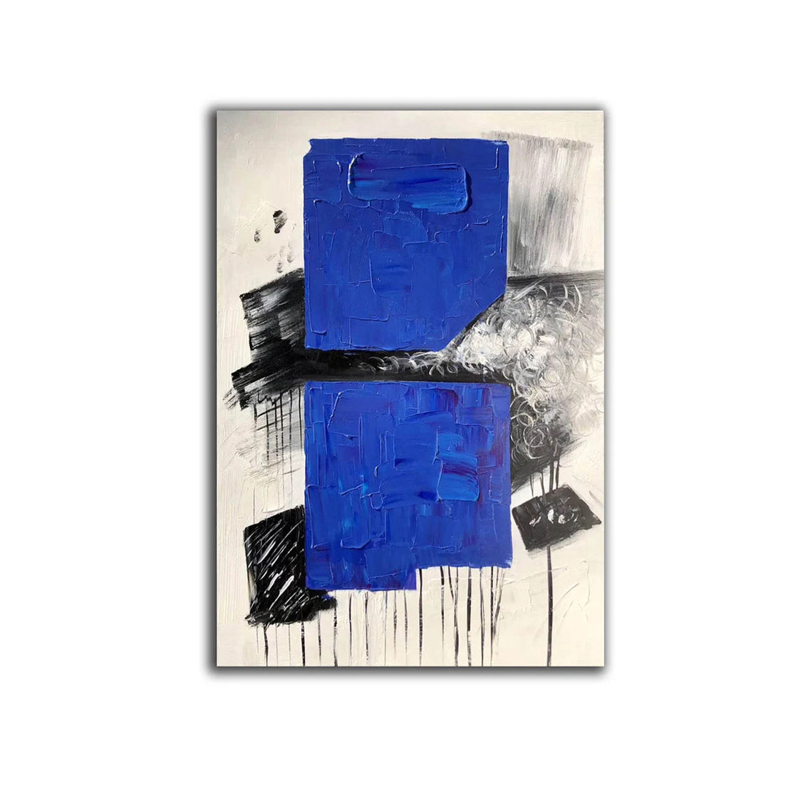 Blue Square Tiles - Premium Ceramic Wall & Floor Tiles for Kitchen Backsplash, Bathroom, and Shower - Modern Home Decor & Interior Design