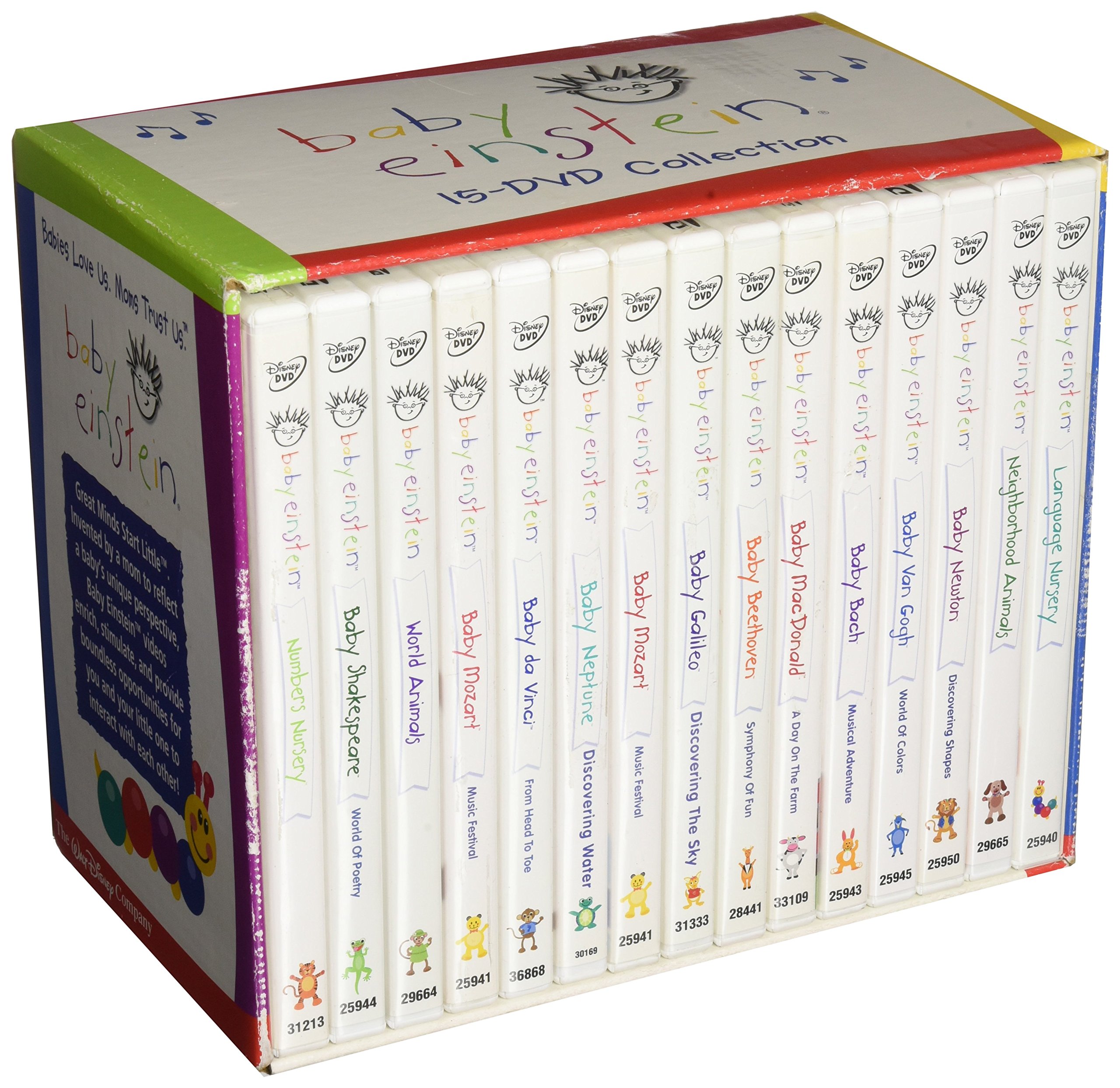 Baby Einstein Complete DVD Collection - 15 Educational DVDs for Toddlers & Infants | Perfect for Early Learning & Entertainment at Home