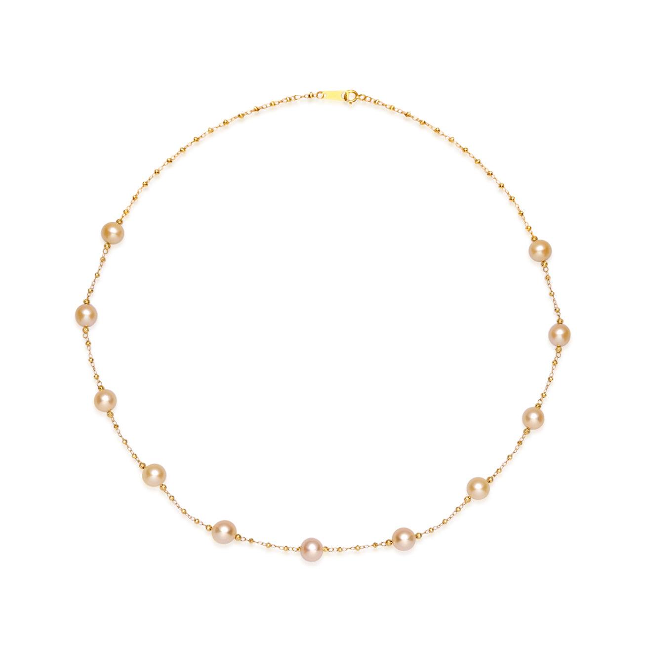 18K Solid Gold Akoya Pearl Necklace for Women - Elegant & Timeless Jewelry Gift for Wedding, Anniversary & Special Occasions