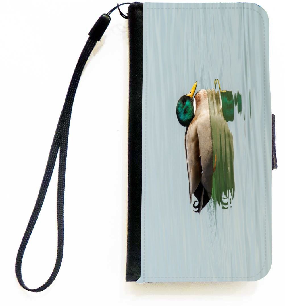 Magnetic Flip Wallet Case for Apple iPhone 5c - Ballad Duck Design | Slim Protective Cover with Card Holder | Perfect for Everyday Use & Travel