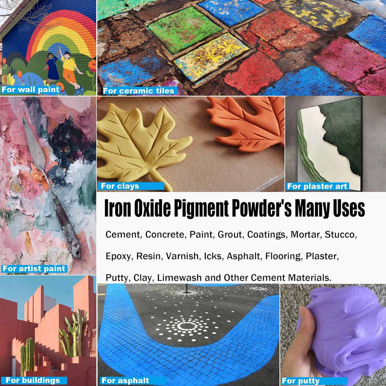 Green Iron Oxide Powder for Concrete - 0.22lb Premium Color Pigment | DIY Cement Coloring, Crafts & Industrial Applications