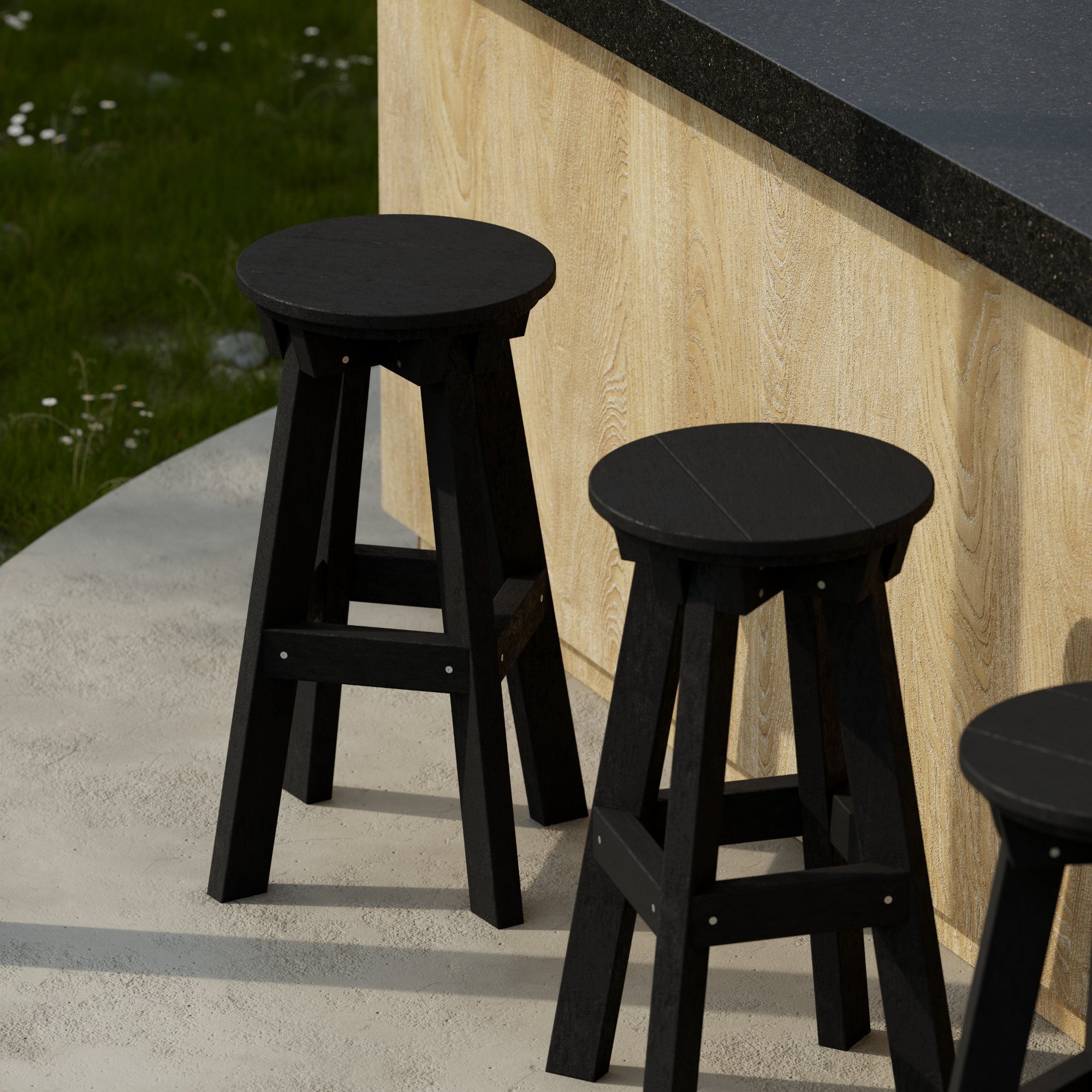 Vintage Heritage Bar Stool - Solid Wood Counter Height Stool with Backrest - Perfect for Kitchen Island, Home Bar & Breakfast Nook