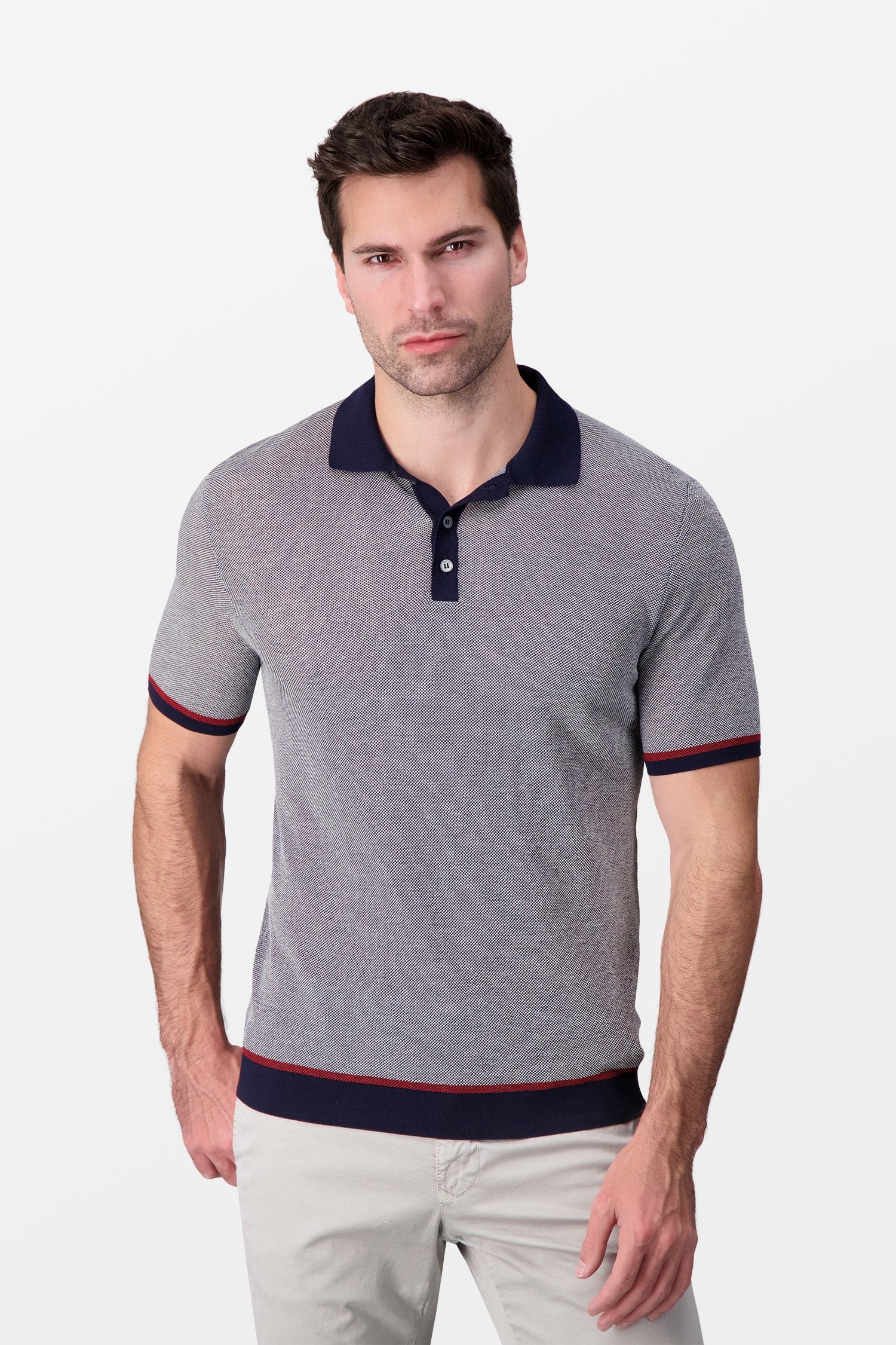 Zanone Grey Classic Polo Shirt for Men - Comfortable & Stylish Casual Wear for Golf, Office & Everyday Outfits