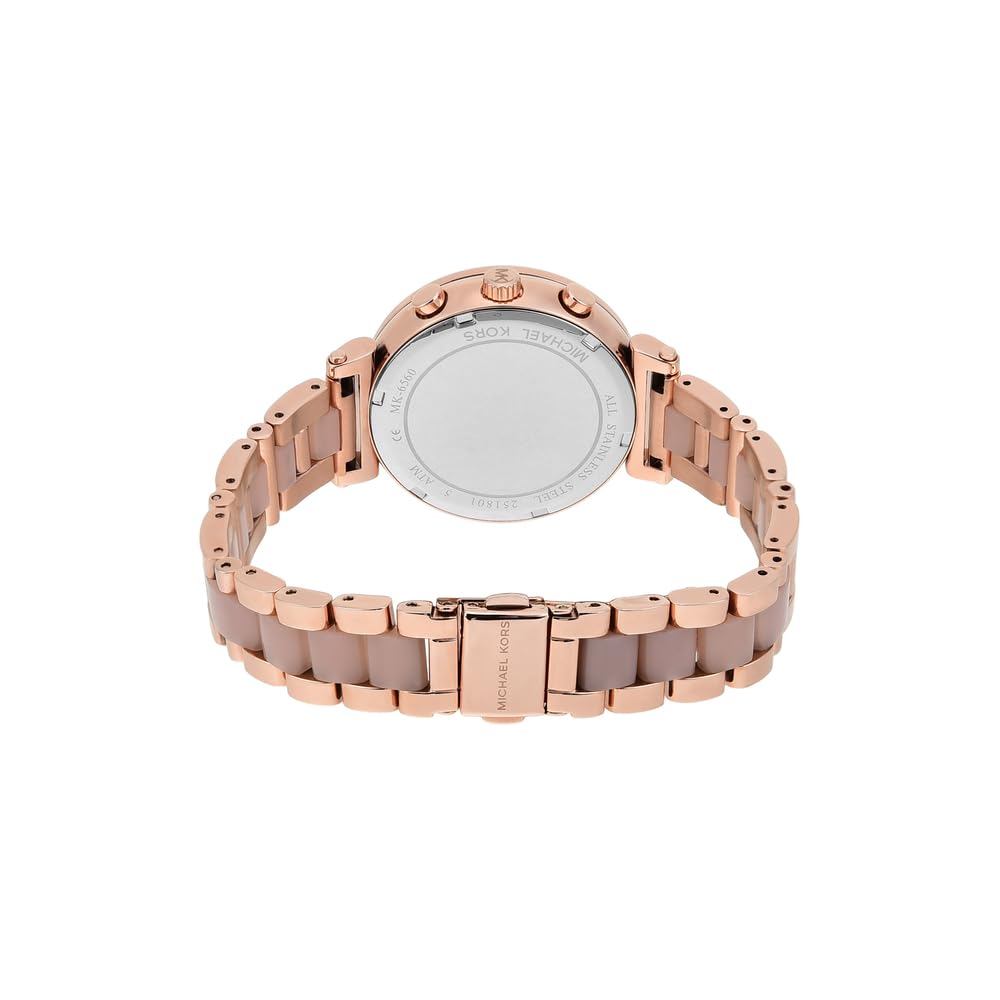 Michael Kors Parker Women's Watch - Stainless Steel & Pavé Crystal Watch with Interchangeable Steel, Leather, or Silicone Bands | Elegant Accessory for Work, Parties & Everyday Wear