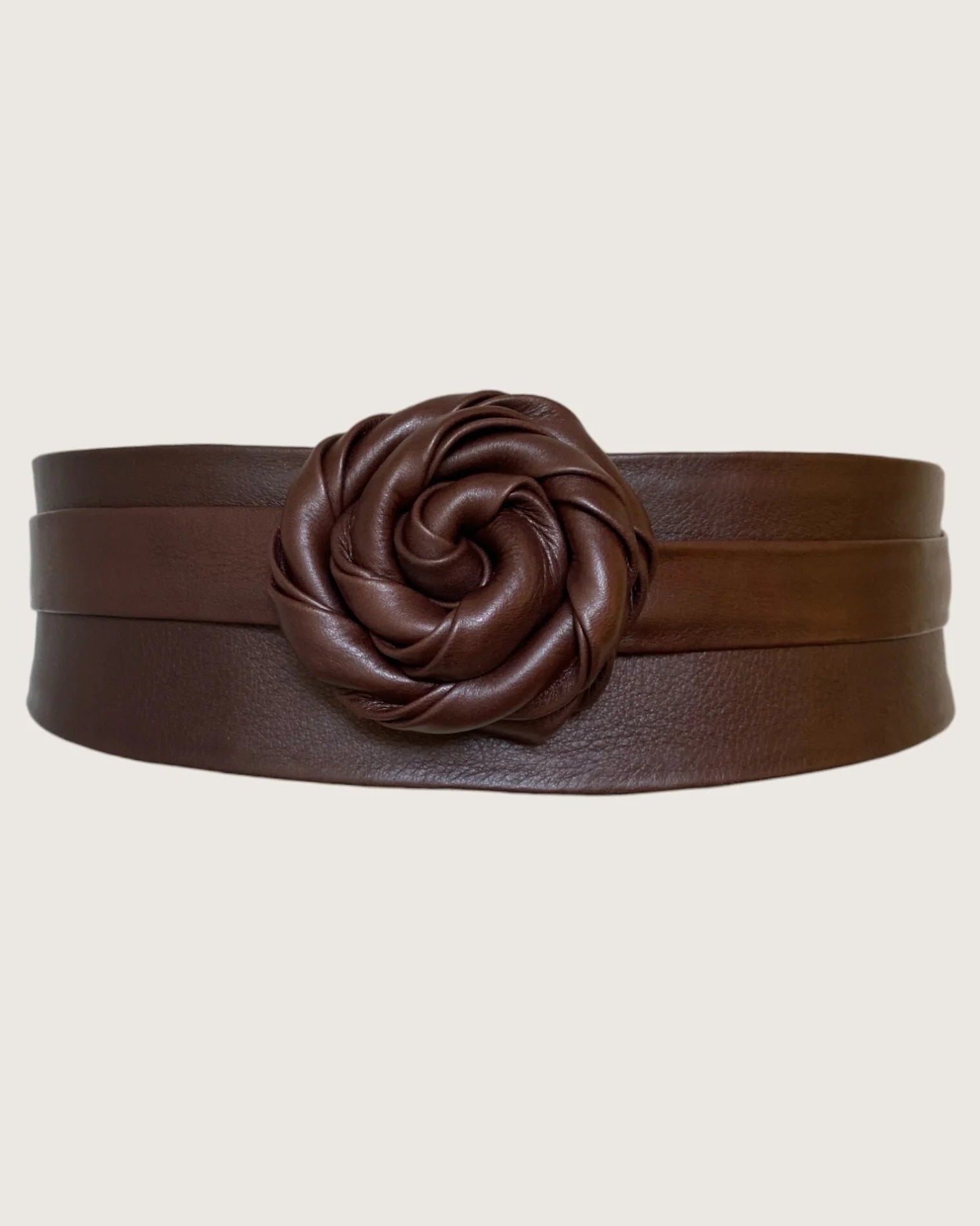 Genuine Leather Wrap Belt in Chocolate Brown - Stylish and Adjustable Waist Belt for Women & Men - Perfect for Casual Outfits, Boho Fashion, and Layered Looks