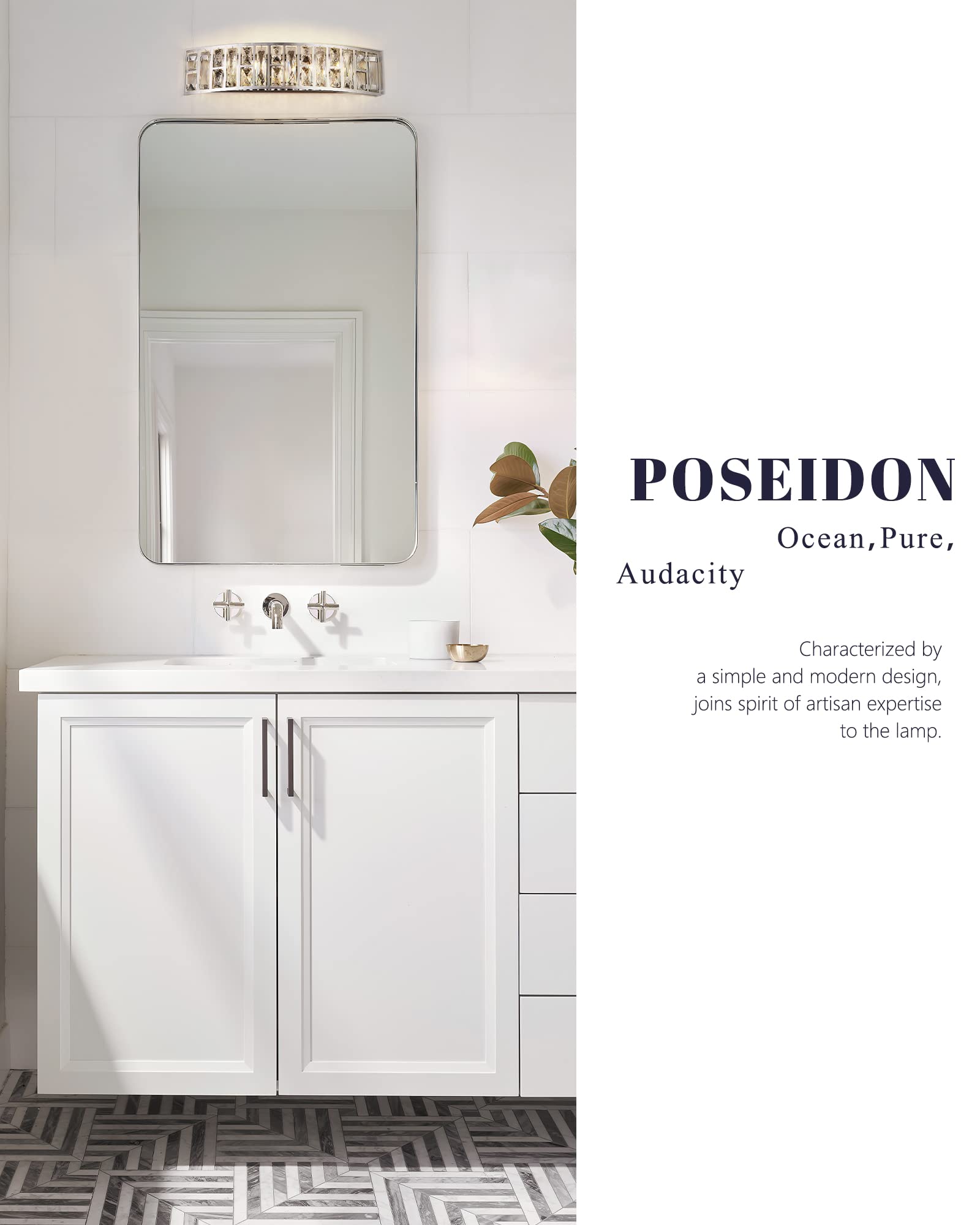 Chrome Vanity Light Fixture - 5-Light Bathroom Mirror Lighting with G9 Bulb Compatibility | Perfect for Modern Bathroom, Powder Room & Dressing Area Illumination