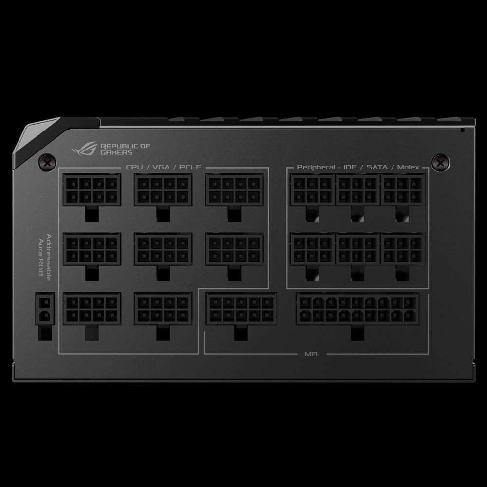 ASUS ROG THOR 1200W Platinum Power Supply - 80+ Platinum Certified, OLED Display, 10-Year Warranty - Perfect for Gaming PCs, High-End Workstations & Overclocking Rigs