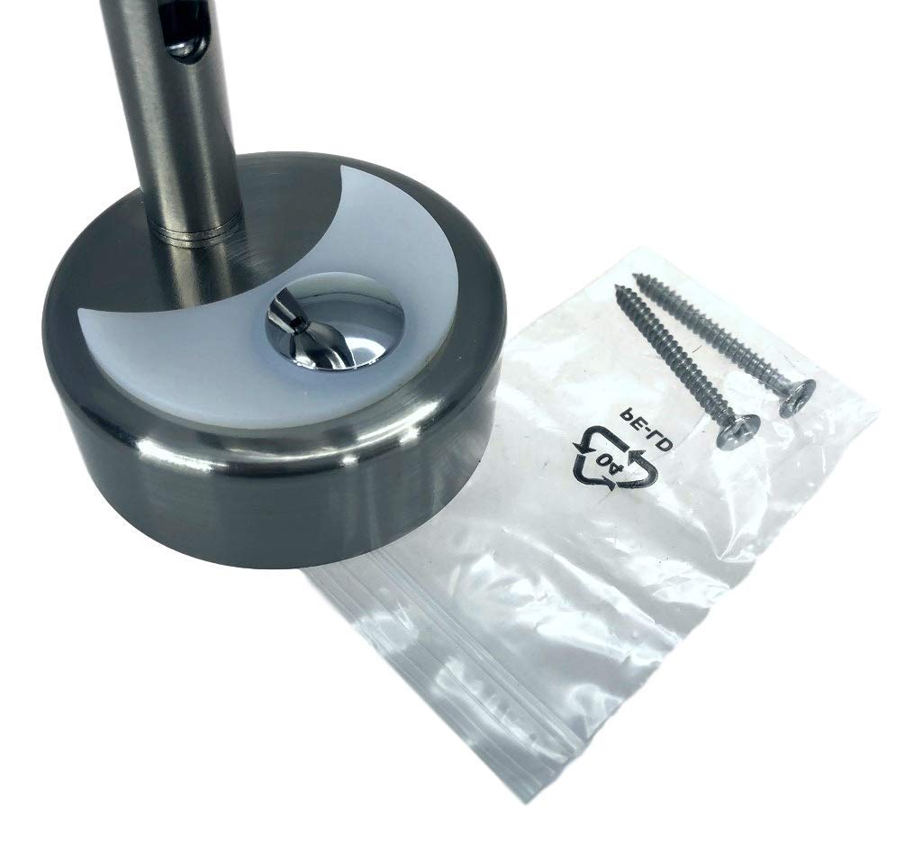 Pactrade Marine Boat RV Auto LED Reading Light - Adjustable Swivel Neck, Warm White, 10-15V 2W, Touch Switch, Non-Magnetic, Satin Nickel Aluminum - Perfect for Night Reading, Cabin Lighting & Vehicle Interiors