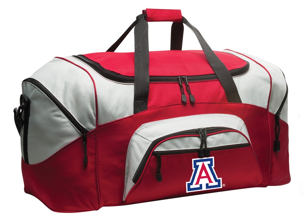 Arizona Wildcats Logo Red Large Duffle Bag for Men & Women - Gym, Travel, Sports Gear - University of Arizona Wildcats Fan Gift (Red)