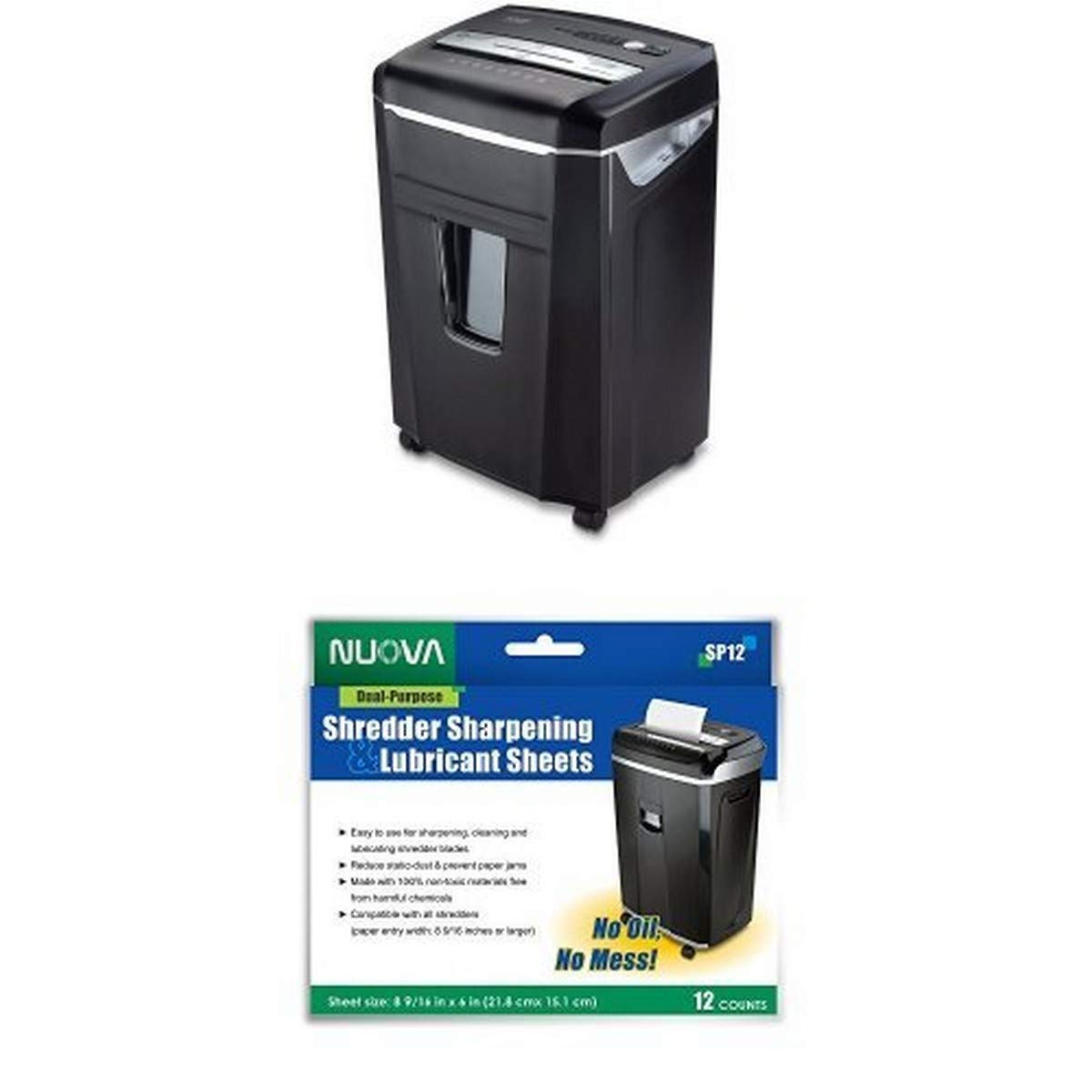 Aurora AU1000MA 10-Sheet Micro-Cut Shredder for Paper, CDs & Credit Cards - High Security Jam-Free Design with Pull-Out Wastebasket, Sharpening & Lubricating Sheets - Perfect for Home Office & Small Business Document Security
