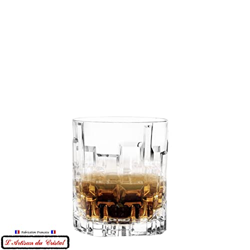 Premium 6-Piece Crystal Whiskey & Cocktail Glasses Set - 34cl (11.5oz) by Artisan du Cristal - Elegant Barware for Home Entertaining & Gifts - Perfect for Whiskey Tasting, Cocktail Parties & Special Occasions