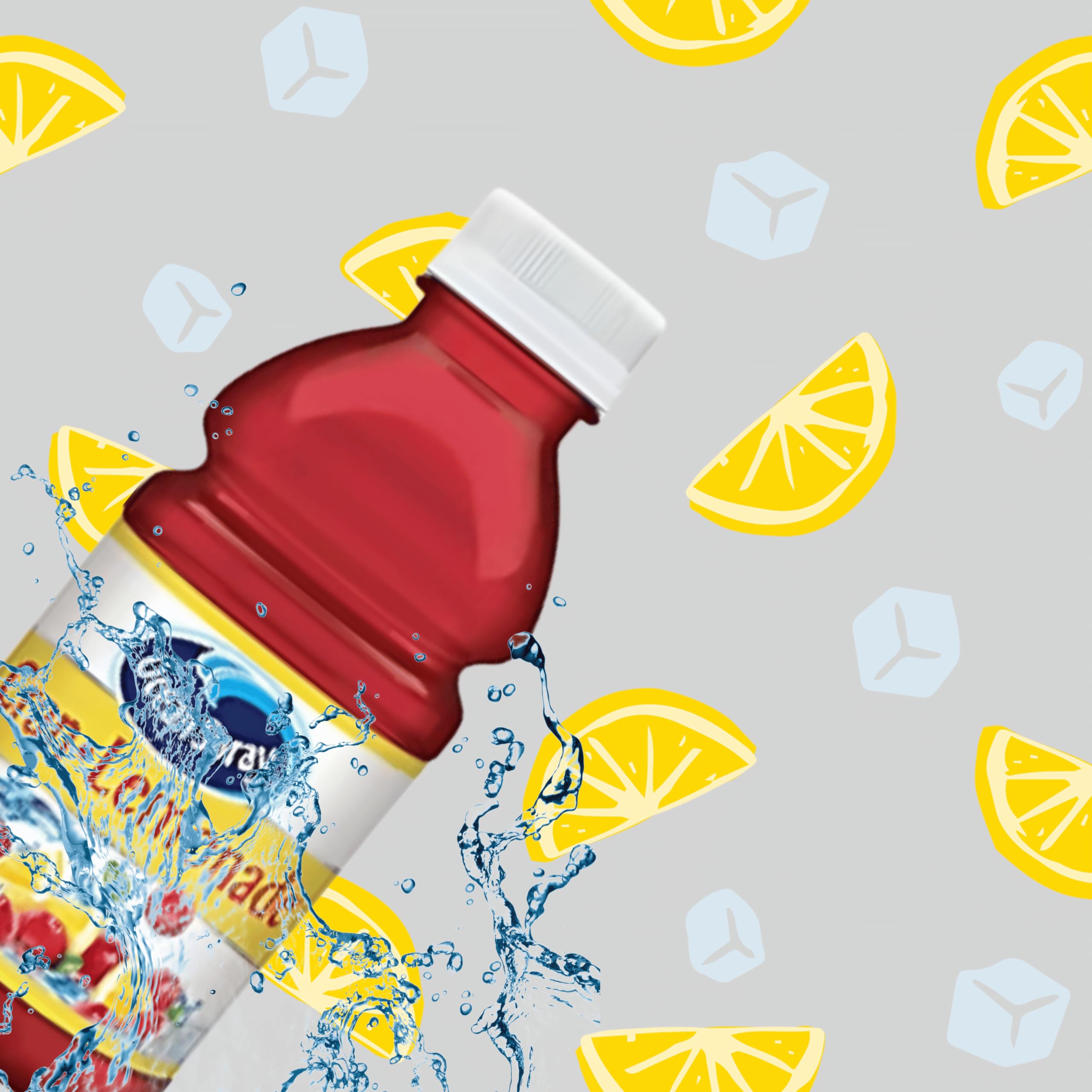 Ocean Spray Suntime Funtime Faves Variety Pack - 10 Fl Oz Juice Drink Bottles (Pack of 10 with Straws) - Refreshing Fruit Flavors for Picnics, BBQs & Summer Parties - By Drinkolin
