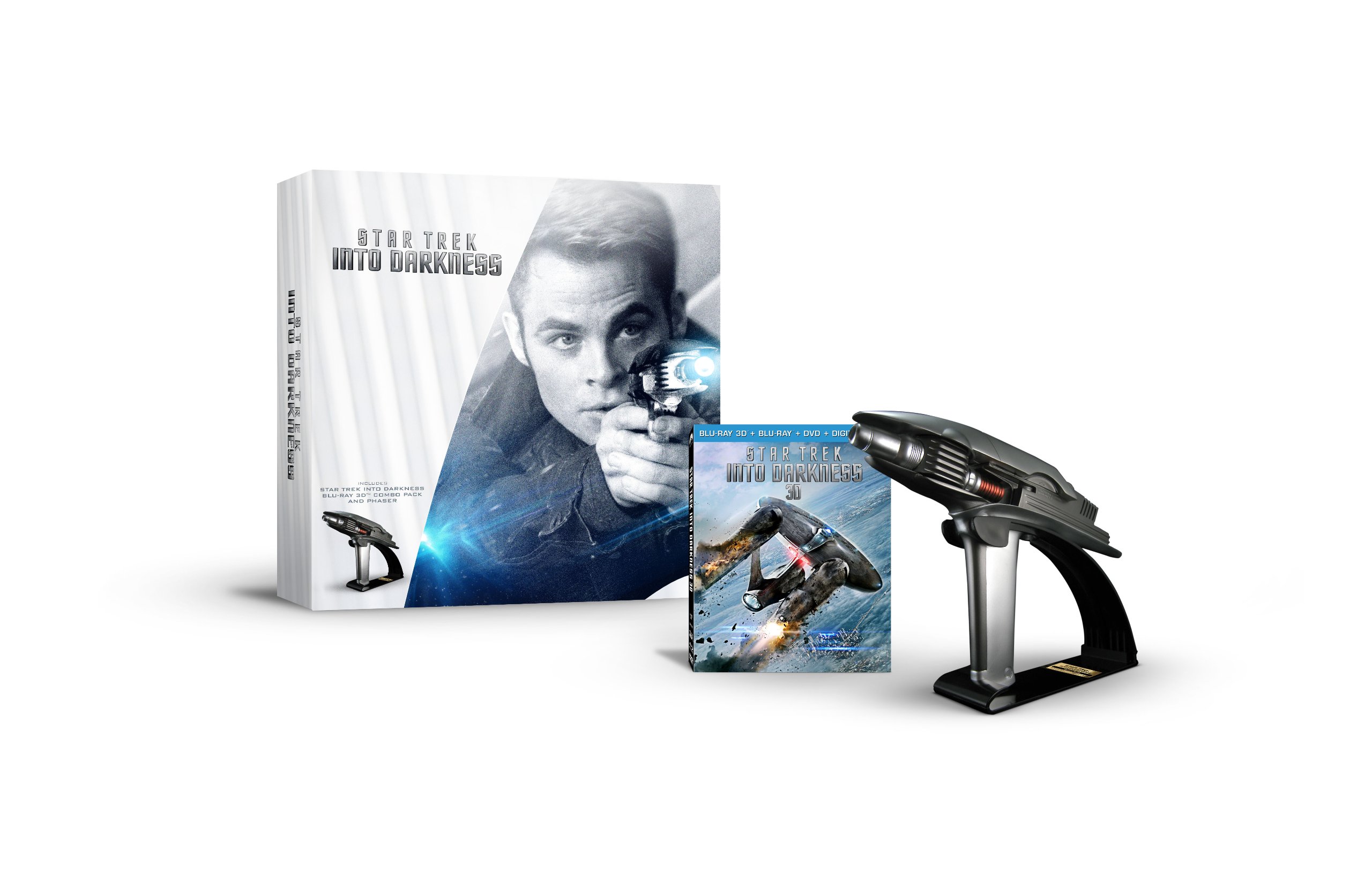 Star Trek Into Darkness Starfleet Phaser Limited Edition Blu-ray 3D Combo Pack - Official Movie Collectible Gift Set for Sci-Fi Fans & Trekkies | Perfect for Home Theater, Movie Nights & Star Trek Memorabilia Collection