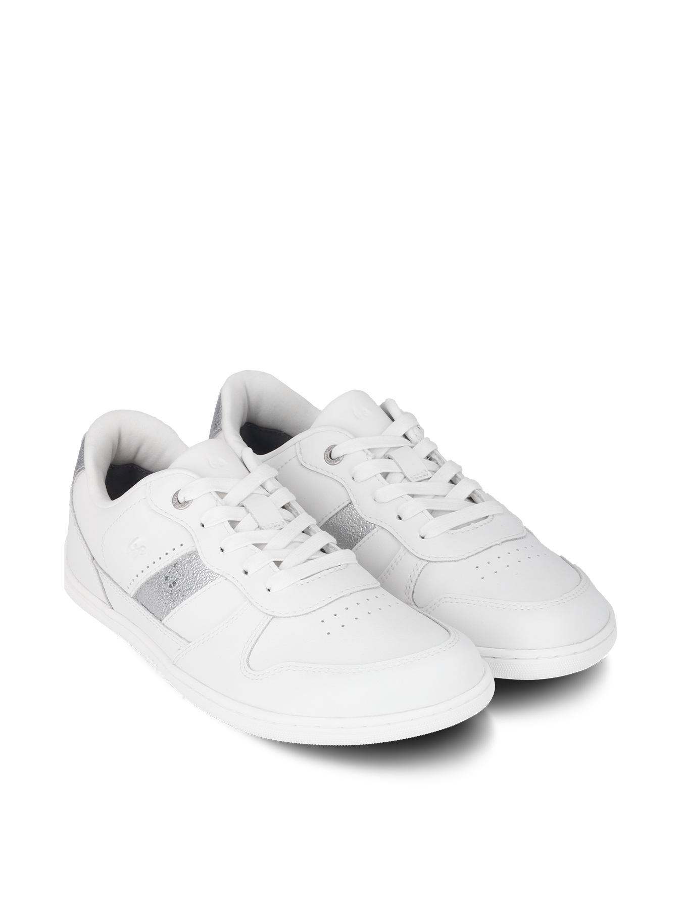 Barefoot Sneakers for Women - Be Lenka Cellestia White & Silver Minimalist Shoes | Lightweight & Flexible for Running, Walking & Gym Workouts