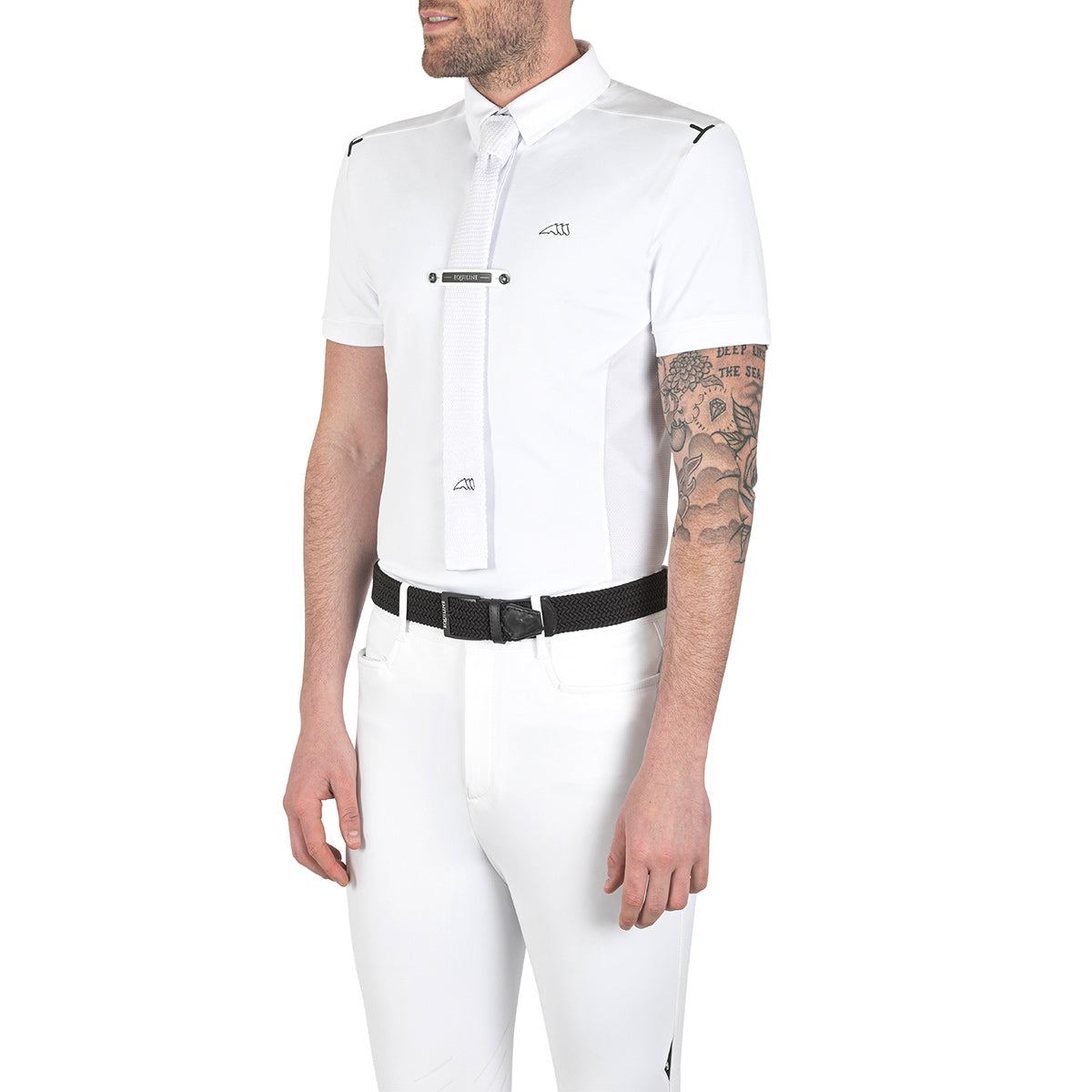 Equiline CuthberC Men's Show Shirt - Premium Equestrian Competition Dress Shirt for Horse Riding Events & Formal Occasions