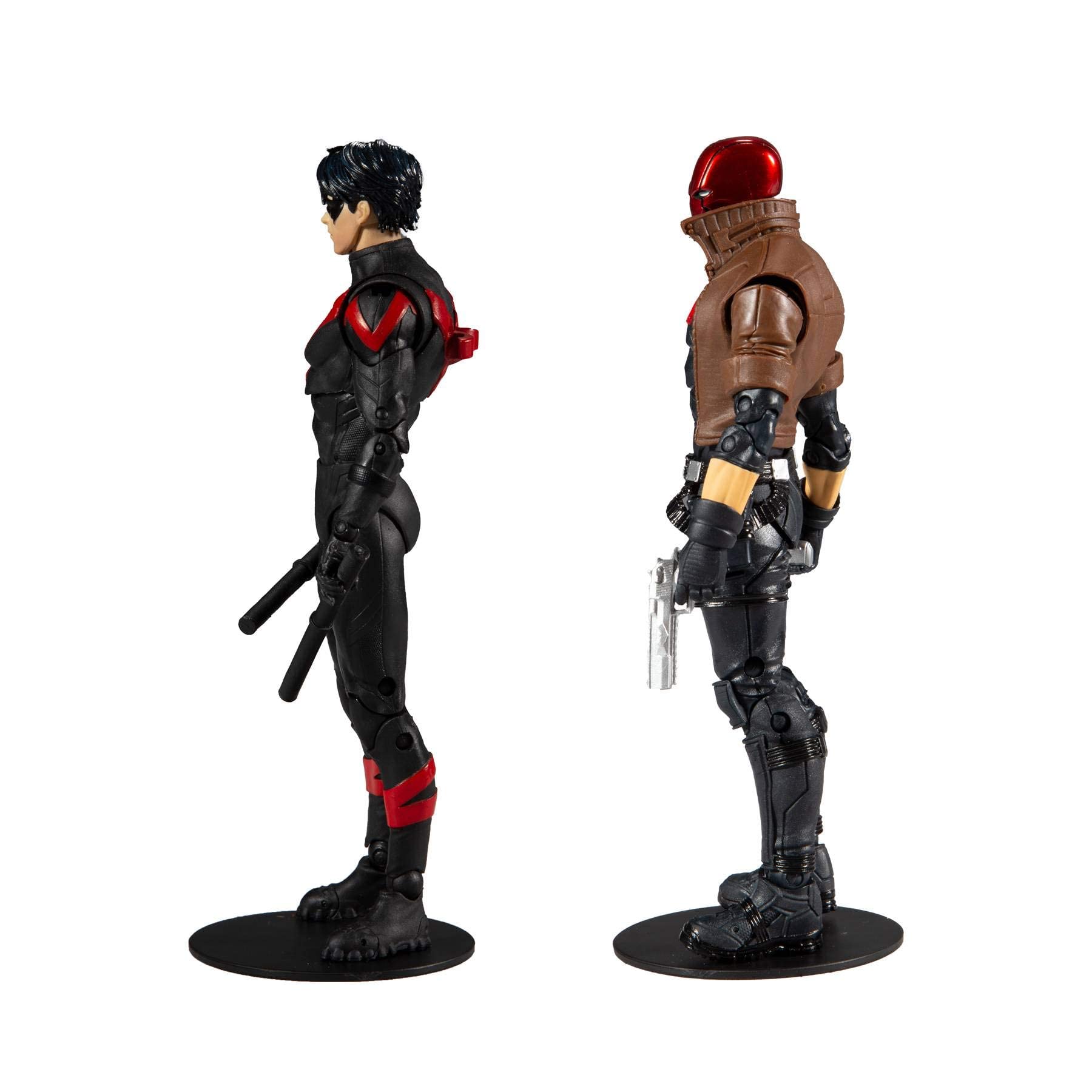 McFarlane Toys DC Multiverse Red Hood & Nightwing 7-Inch Action Figure 2-Pack | Collectible DC Comics Superhero Figures for Display & Play | Perfect for Fans, Collectors & Gift Giving