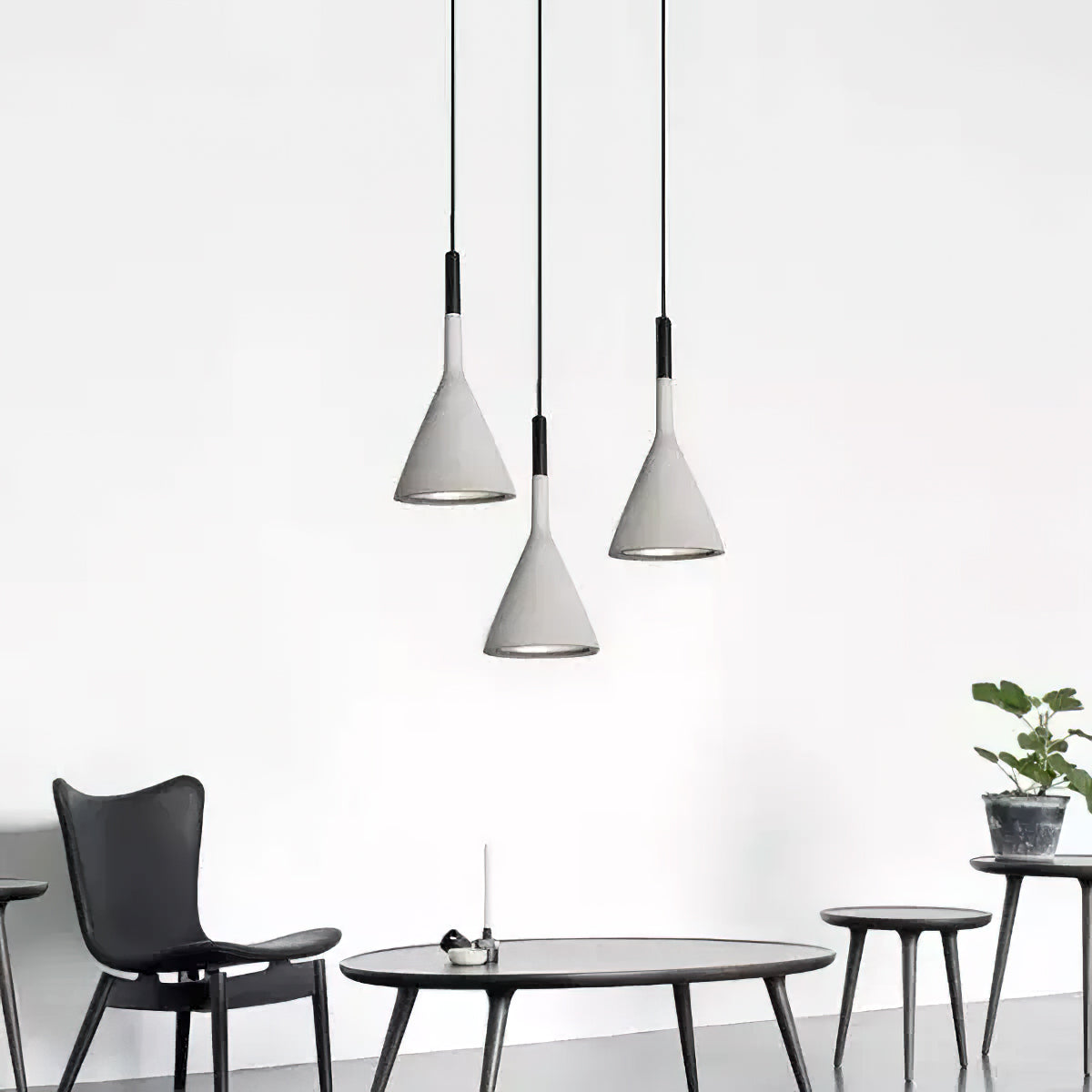 Aplomb Trumpet Pendant Light - Modern Brass Ceiling Fixture for Dining Room, Kitchen Island & Bedroom Lighting