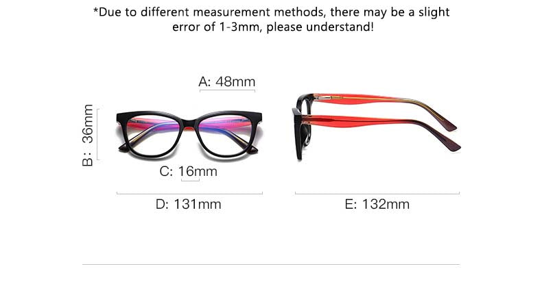 CCspace Youth's Unisex Full Rim Square TR90 Titanium Eyeglasses 54525 - Lightweight Durable Frames for School, Work & Everyday Wear