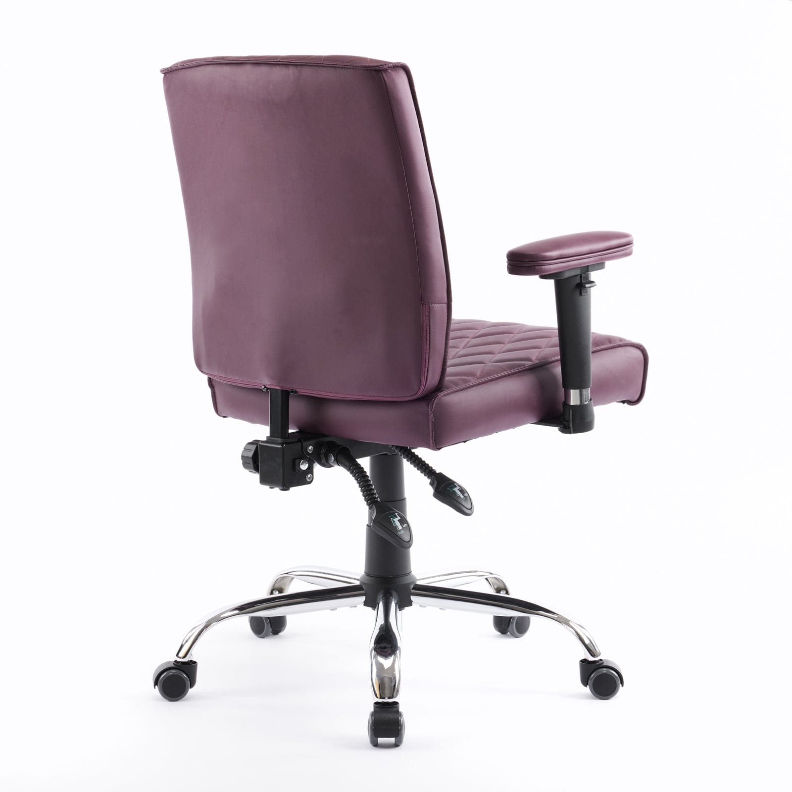 Delia Manicure Nail Salon Chair - Adjustable Pedicure Spa Stool with Wheels for Salon & Home Use - Perfect for Nail Technicians & Beauty Professionals