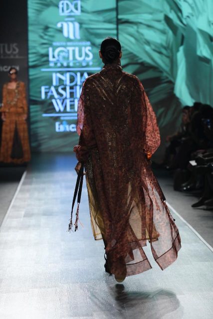 Chocolate Brown Gold Hand Embellished Dress by Yami Gautam - Elegant Party Wear for Weddings, Cocktails & Special Occasions