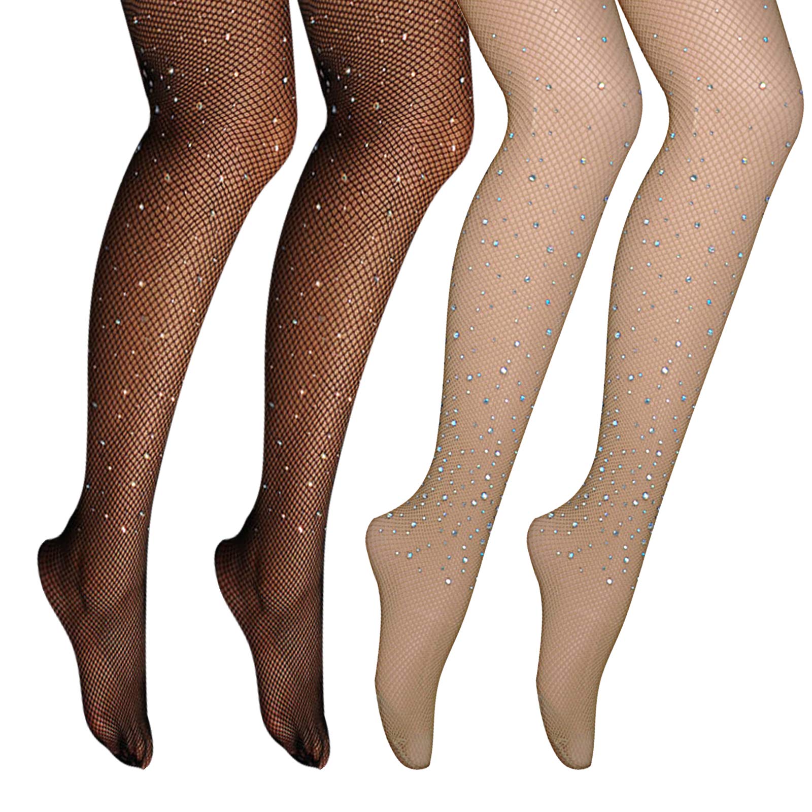 5 Pairs Women's Sexy Shining Diamond Fishnet Pantyhose Tight Stockings - Perfect for Parties, Cosplay, and Night Out Outfits