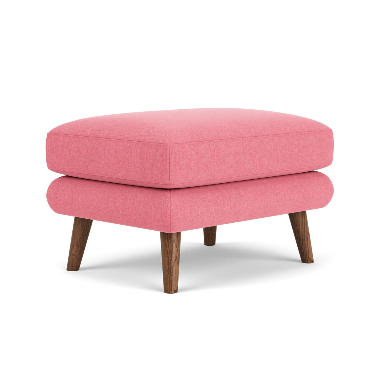 George Fabric Ottoman - Stylish and Comfortable Footrest, Storage Bench for Living Room, Bedroom, or Office - Perfect for Relaxing, Extra Seating & Home Organization