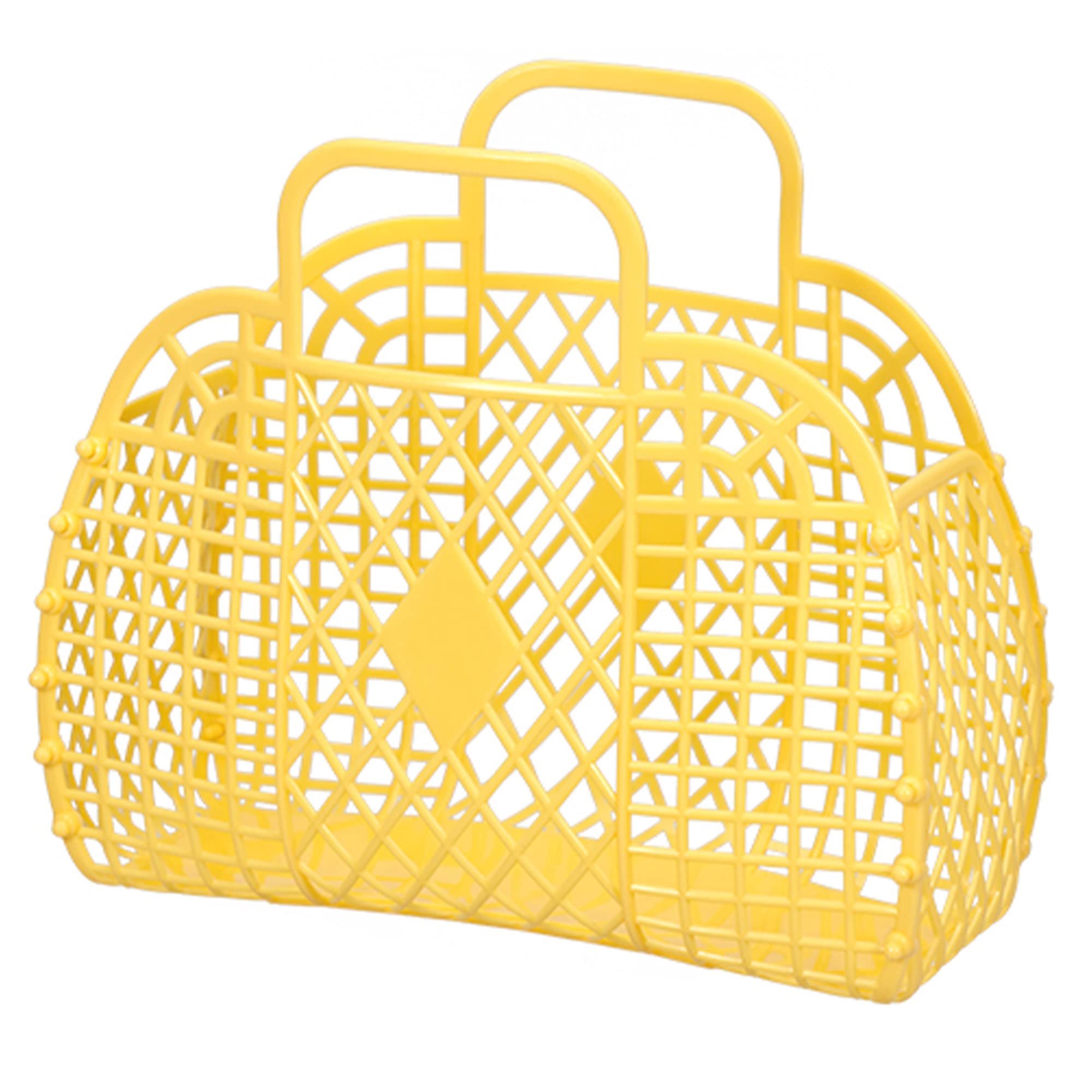 Retro Jelly Tote Bag for Women & Kids - Beach Purse for Summer Outings