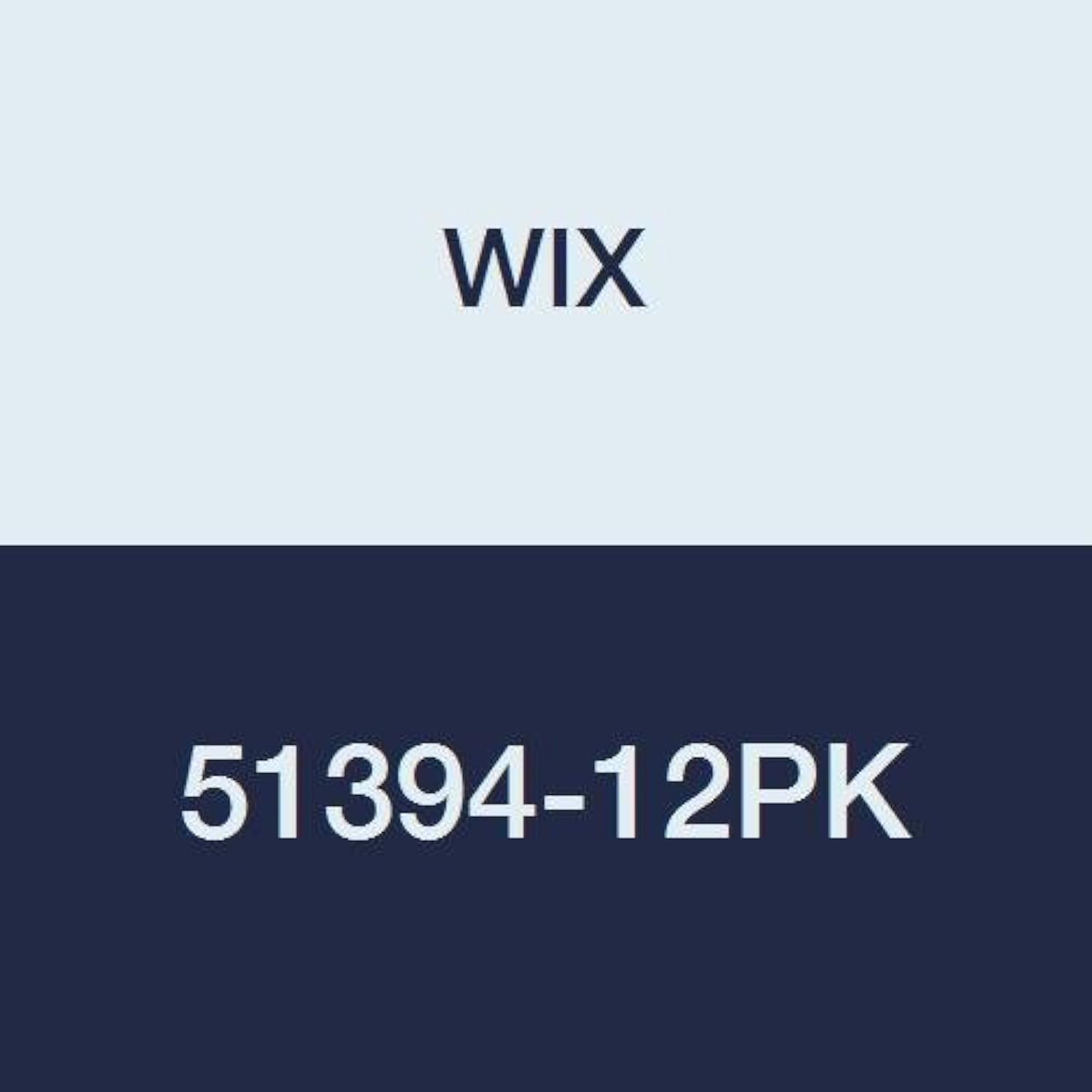 WIX 51394-12PK Premium Oil Filter - 12 Pack | High Performance Engine Protection for Cars, Trucks & SUVs | Perfect for Routine Maintenance & Oil Changes
