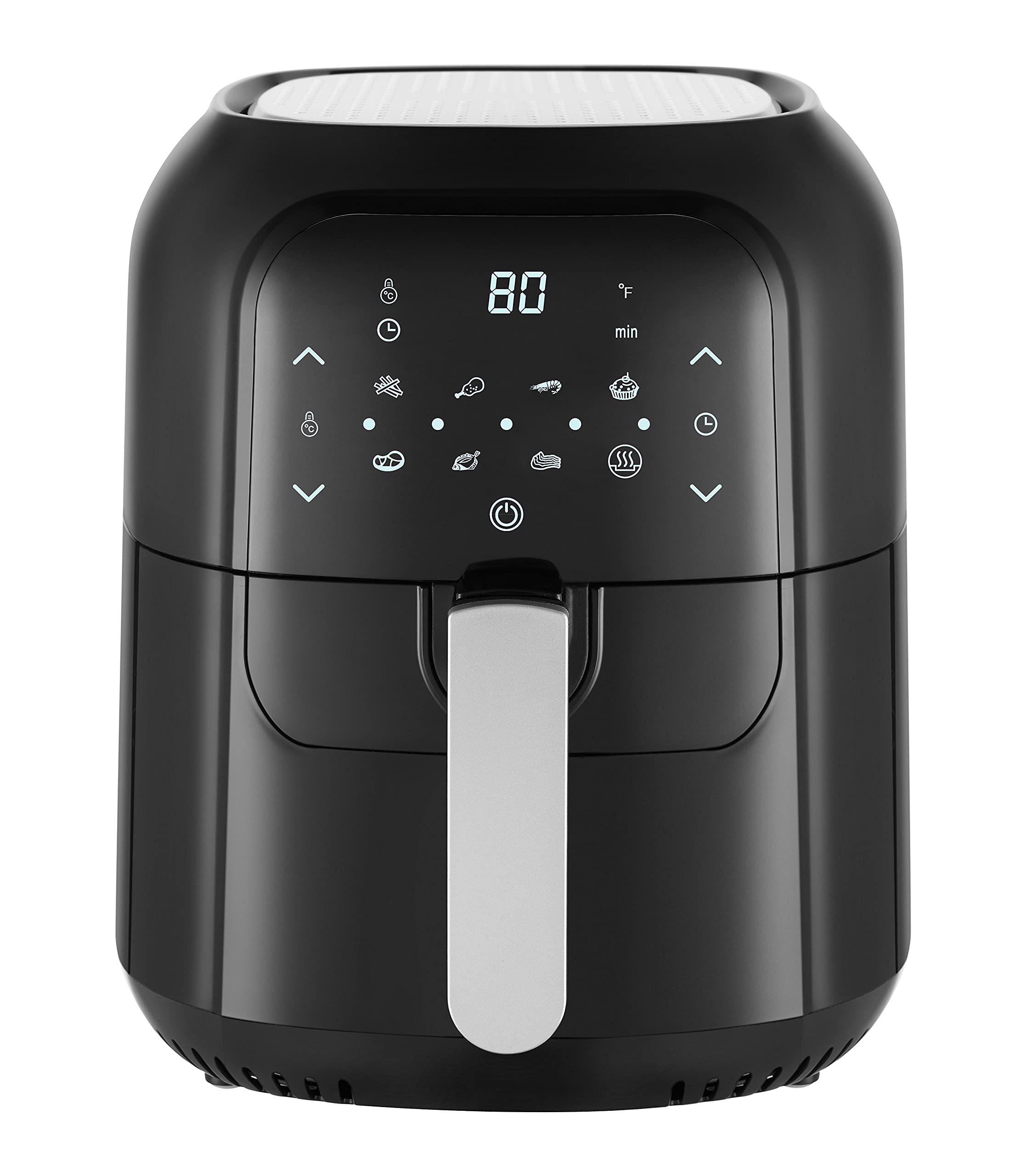 EUROSTAR EAF600B 1400W Digital Air Fryer 5.8QT Large Capacity, Black - Perfect for Healthy Frying, Roasting, Baking & Reheating for Family Meals
