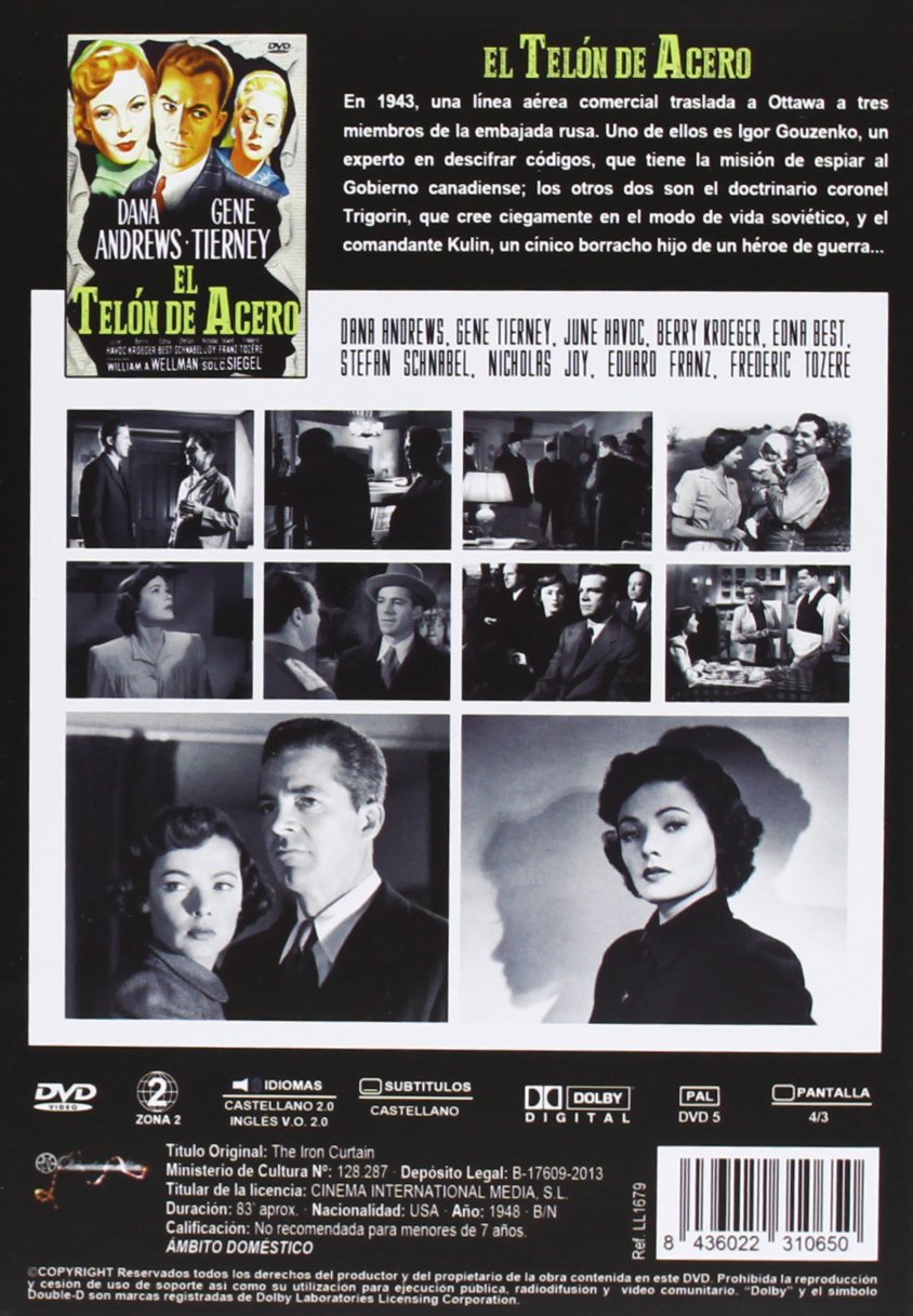 The Iron Curtain (Behind the Iron Curtain) - Region 2 PAL DVD Import from Spain - Cold War Historical Documentary - Perfect for History Enthusiasts & Film Collectors